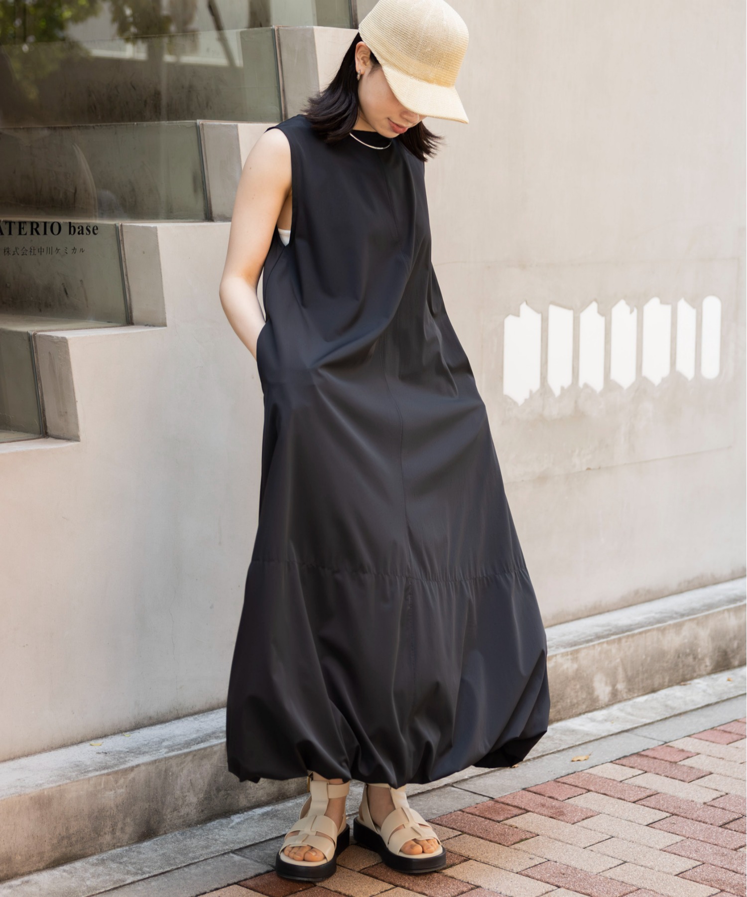 model：H157 着用サイズ：FREE