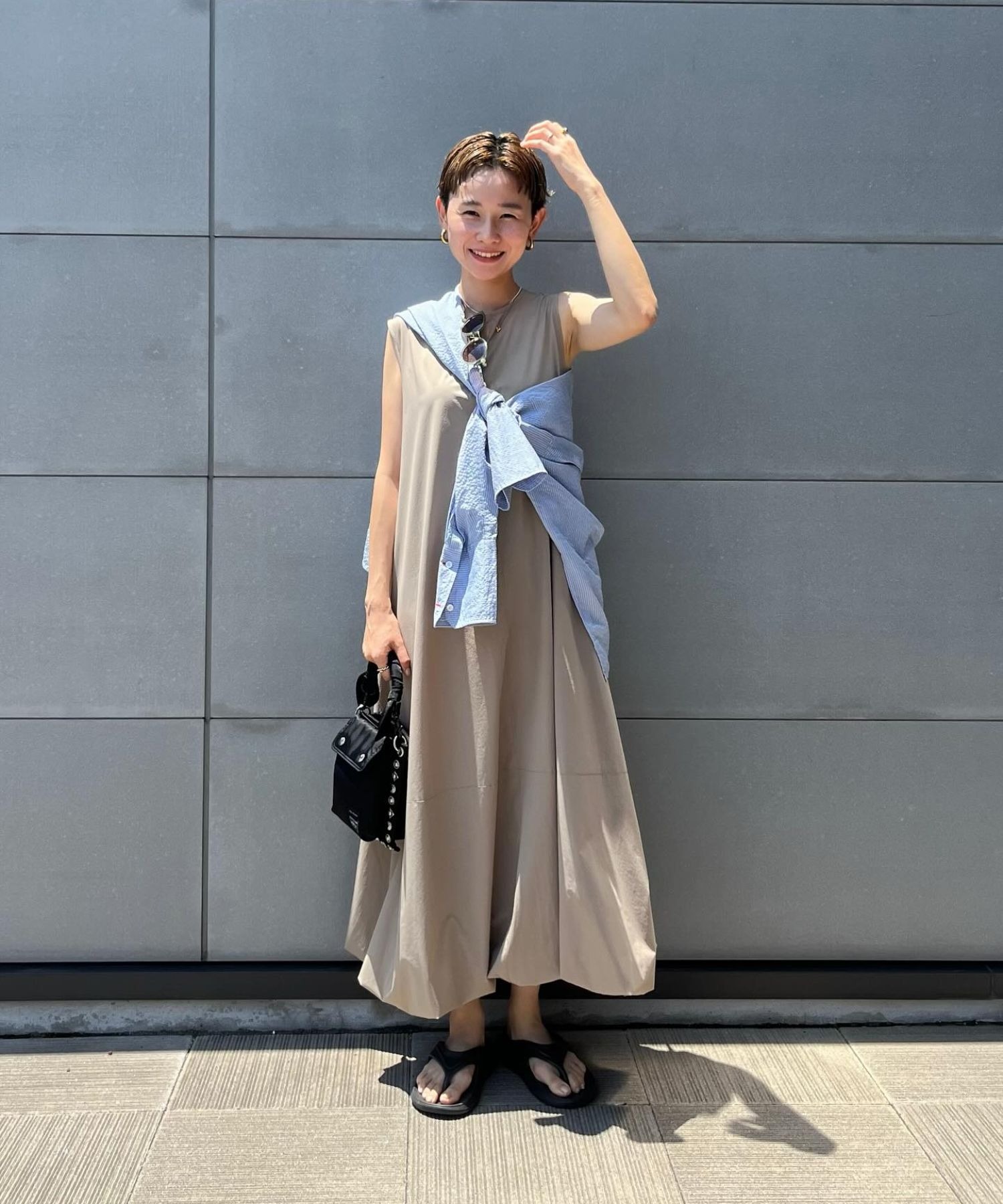 model：H161 着用サイズ：FREE カラー：BEIGE