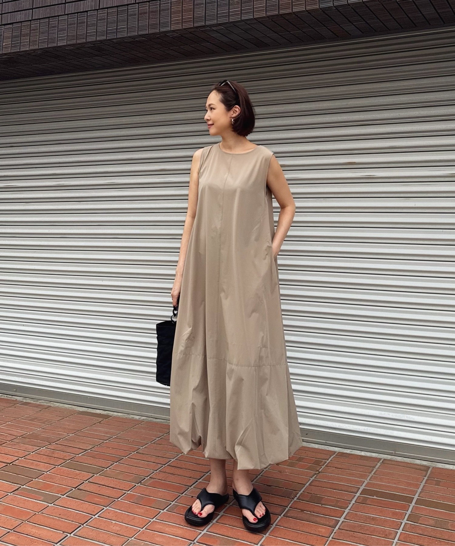 model：H169 着用サイズ：FREE カラー：BEIGE