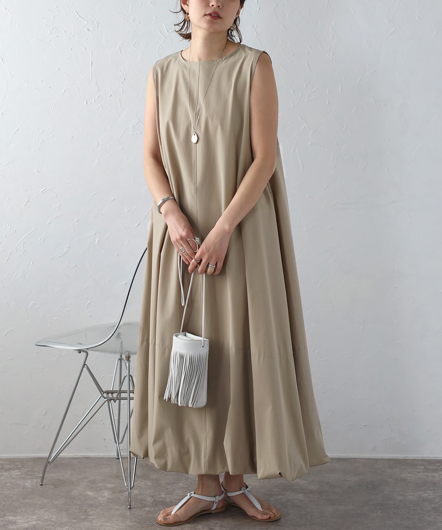 model：H158 着用サイズ：FREE