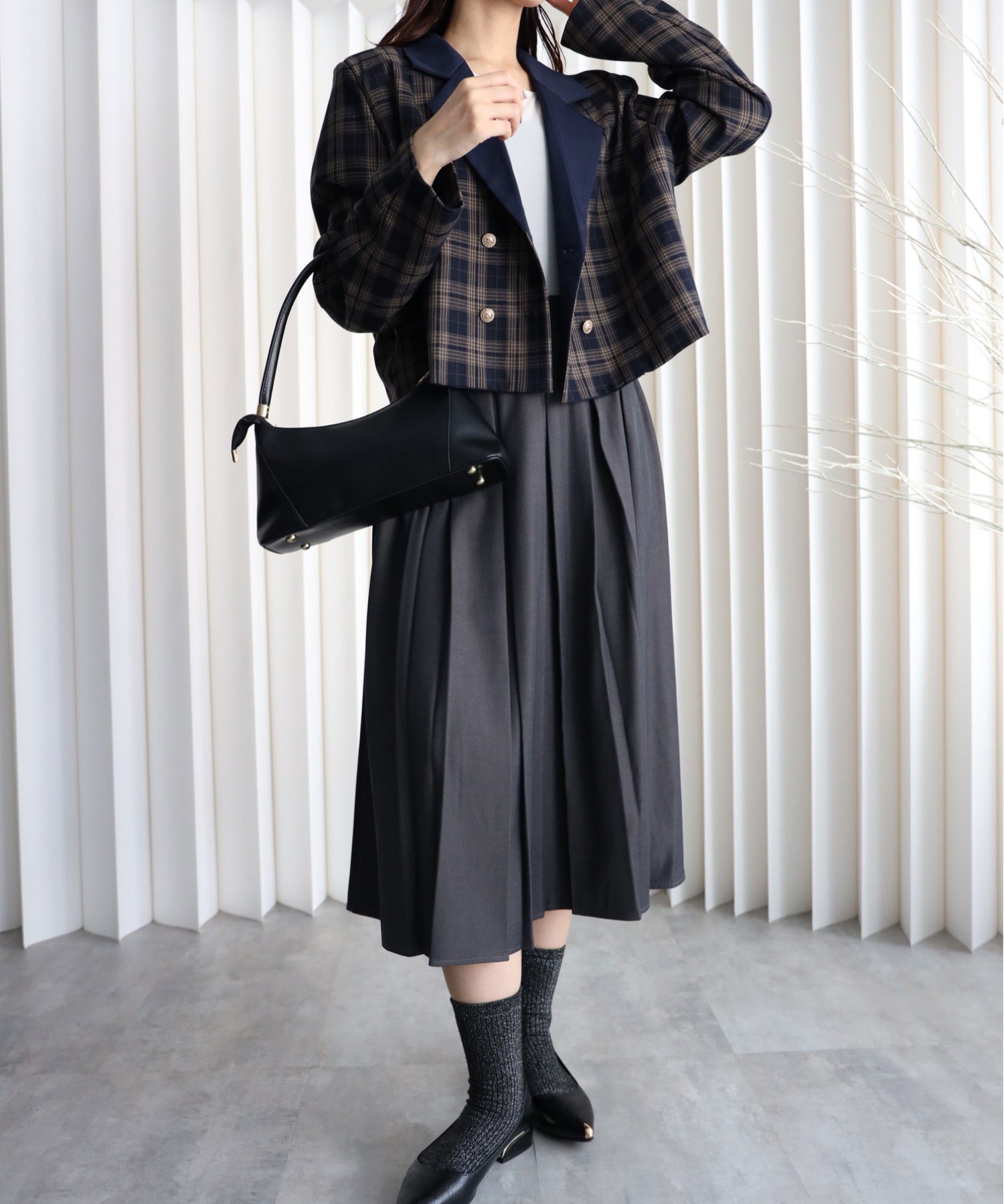 model：164cm. 着用サイズ：FREE