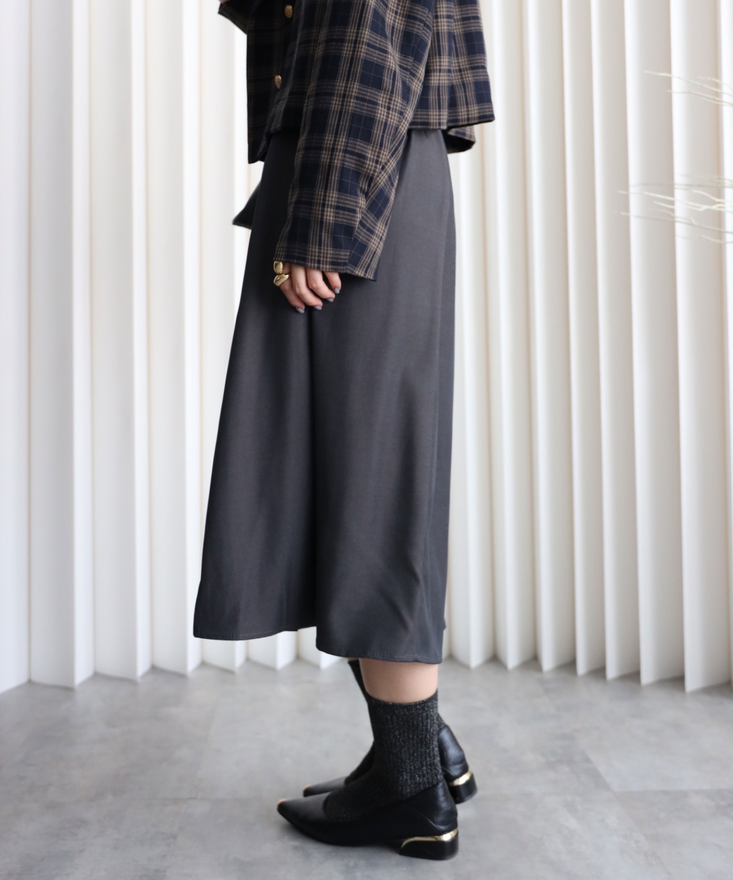 model：164cm. 着用サイズ：FREE