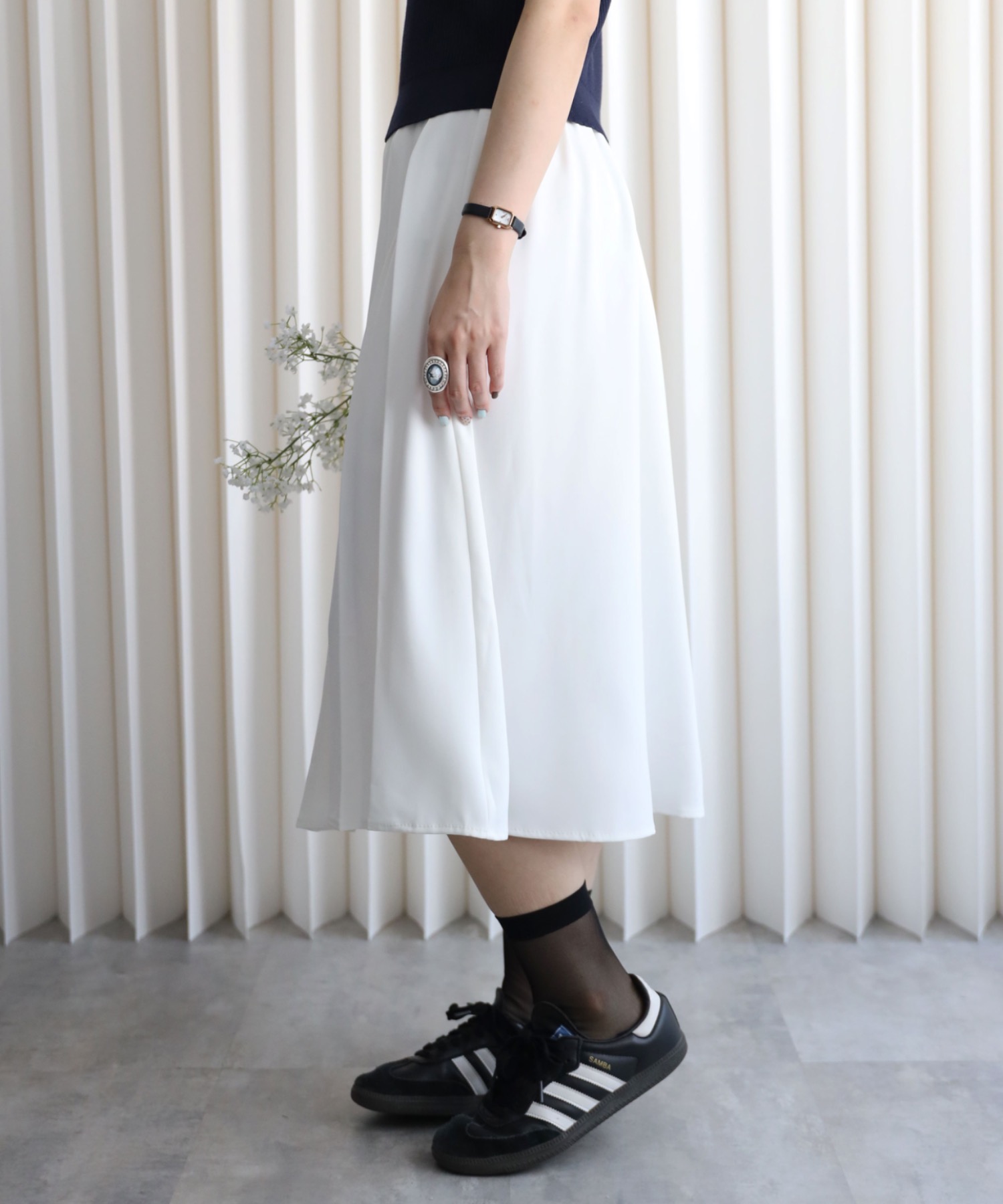 model：164cm. 着用サイズ：FREE