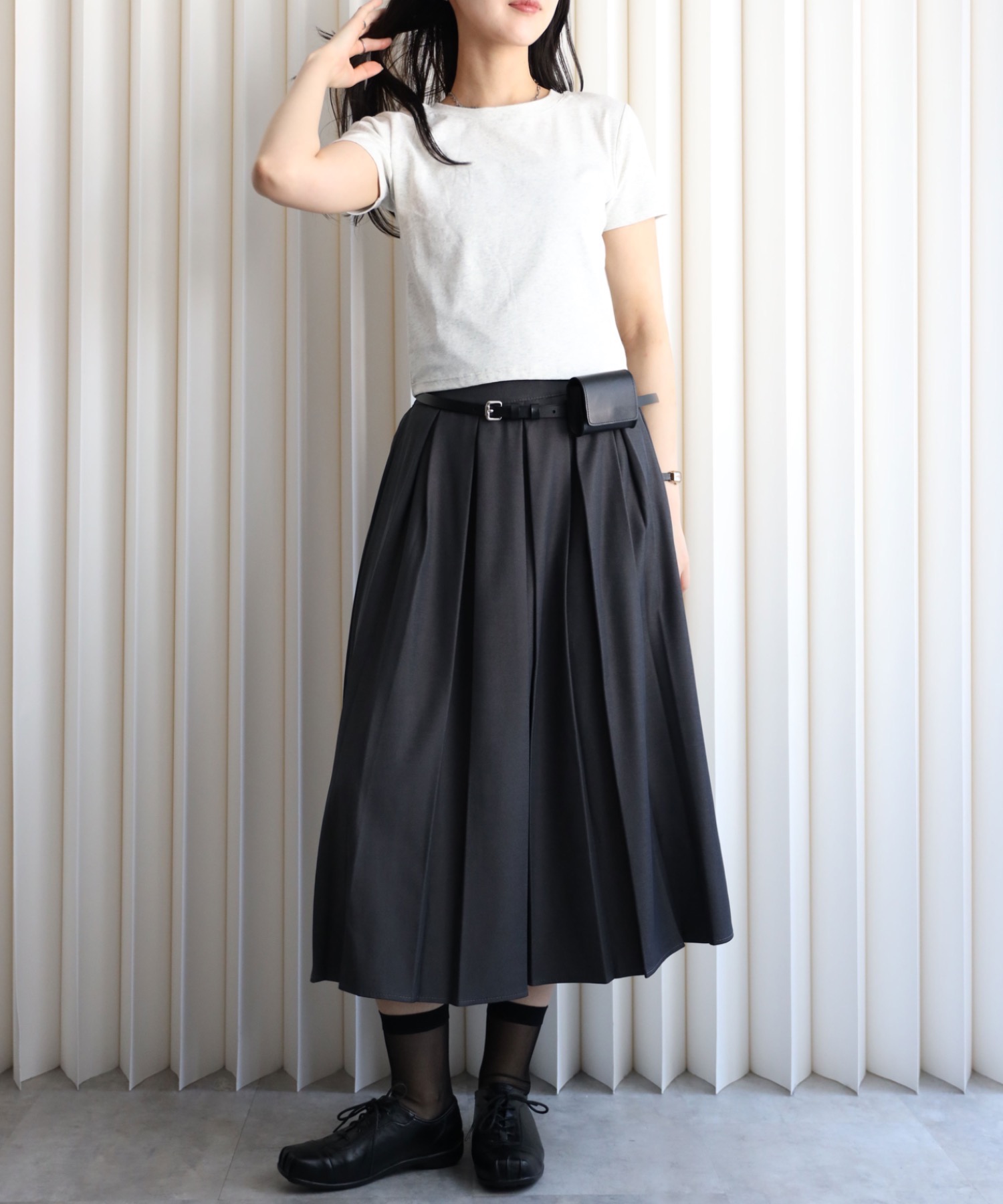model：164cm. 着用サイズ：FREE