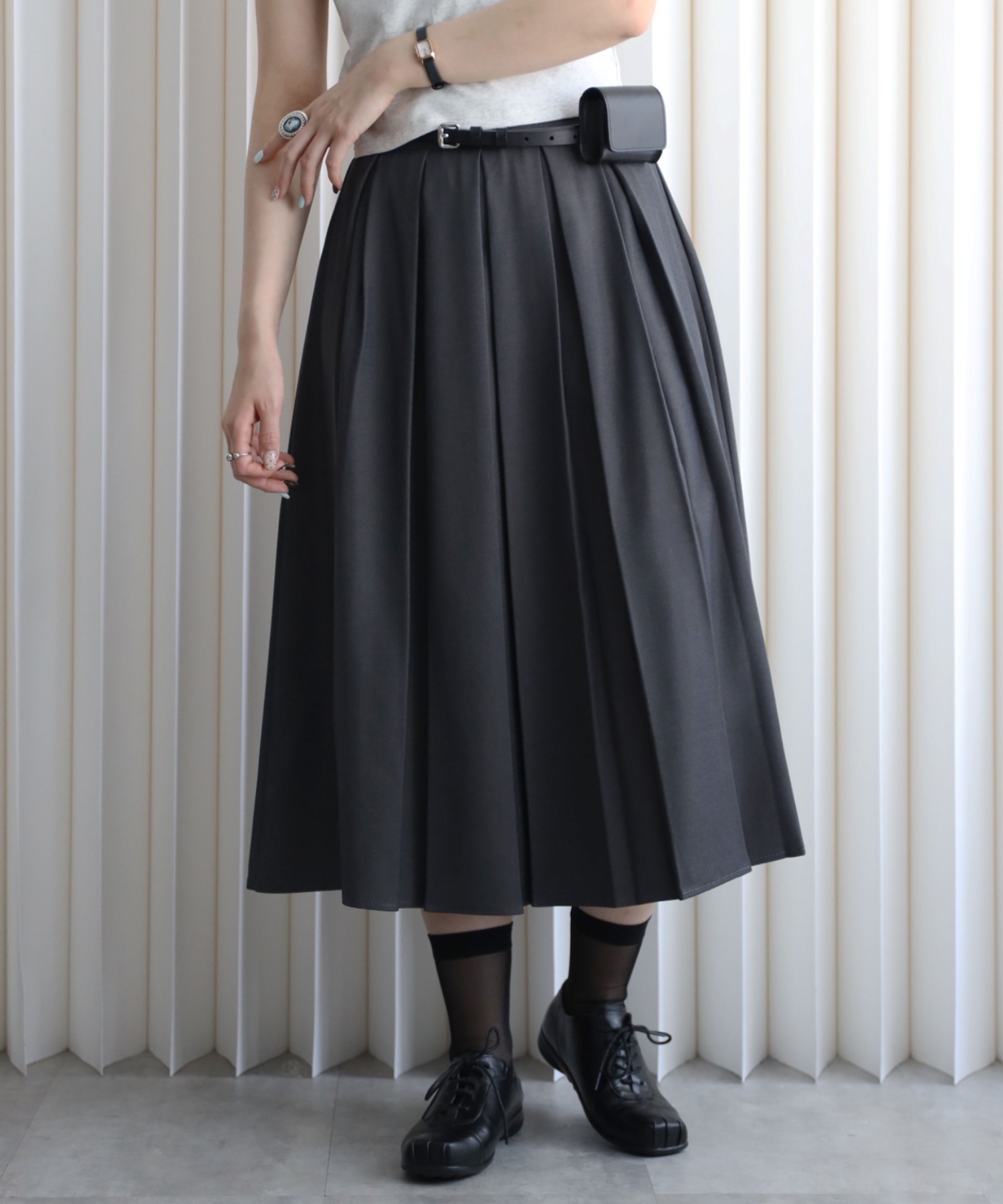 model：164cm. 着用サイズ：FREE