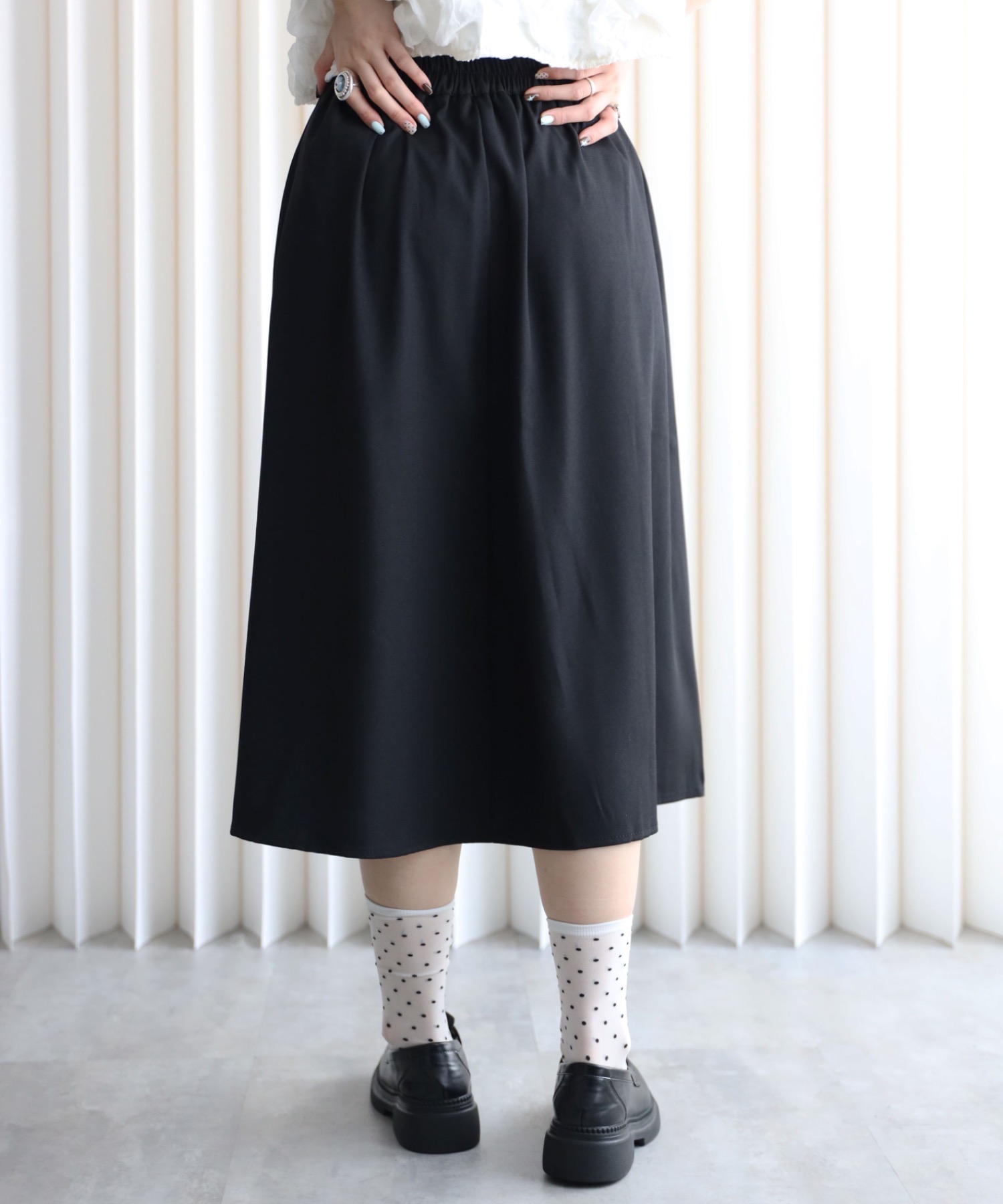 model：164cm. 着用サイズ：FREE