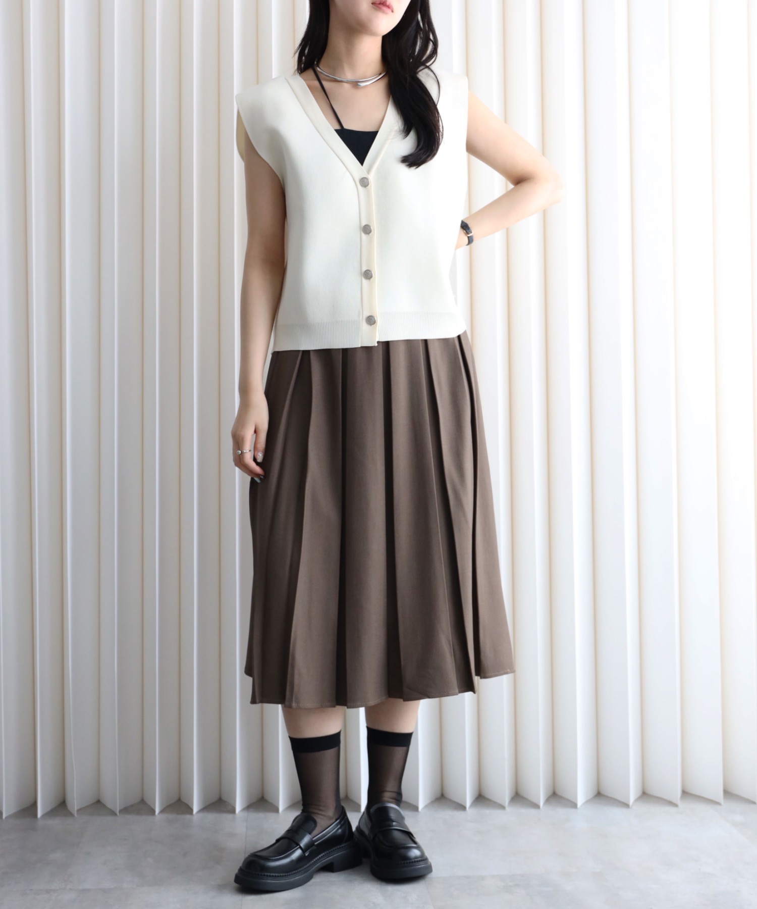 model：164cm. 着用サイズ：FREE