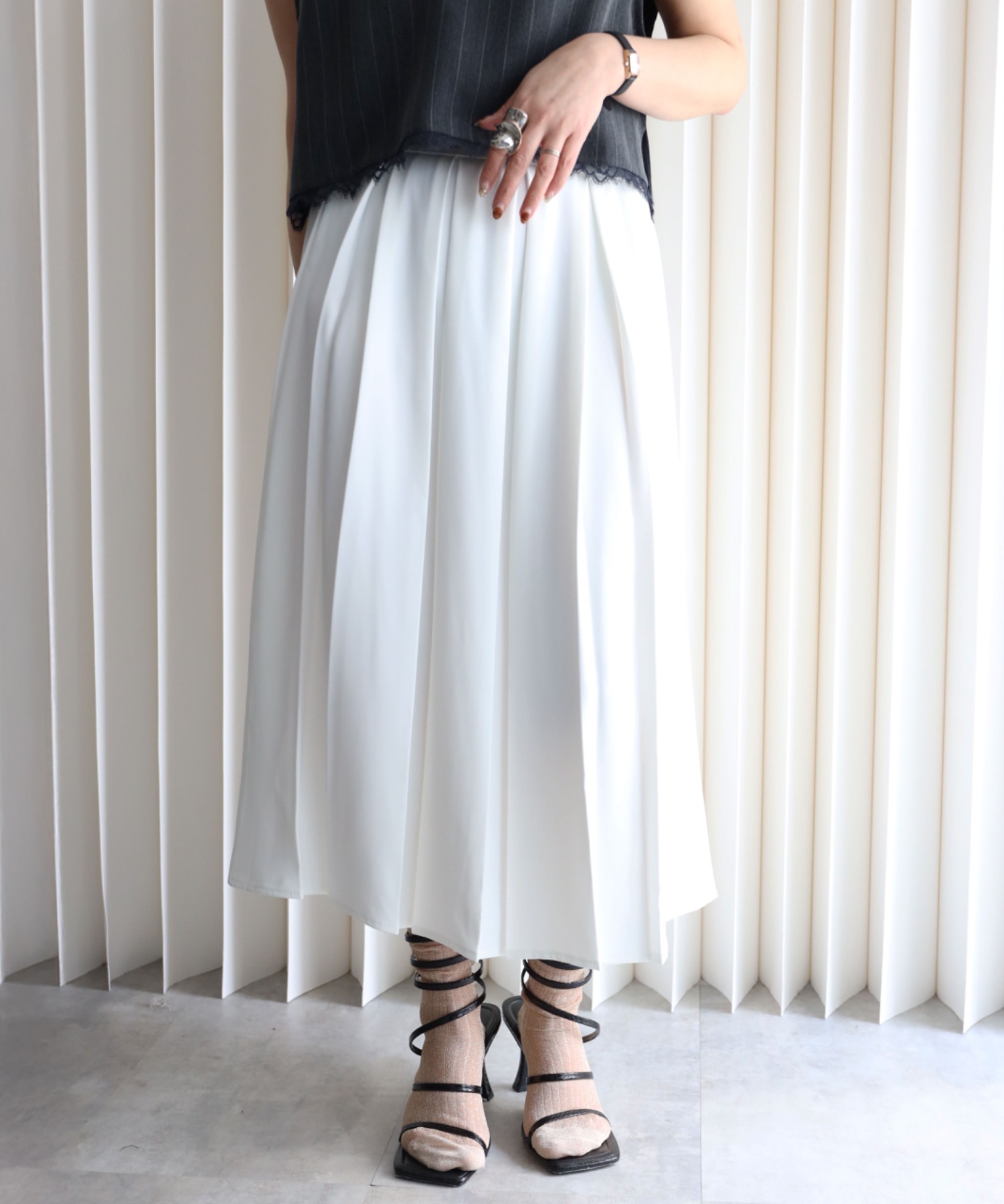 model：155cm. 着用サイズ：FREE