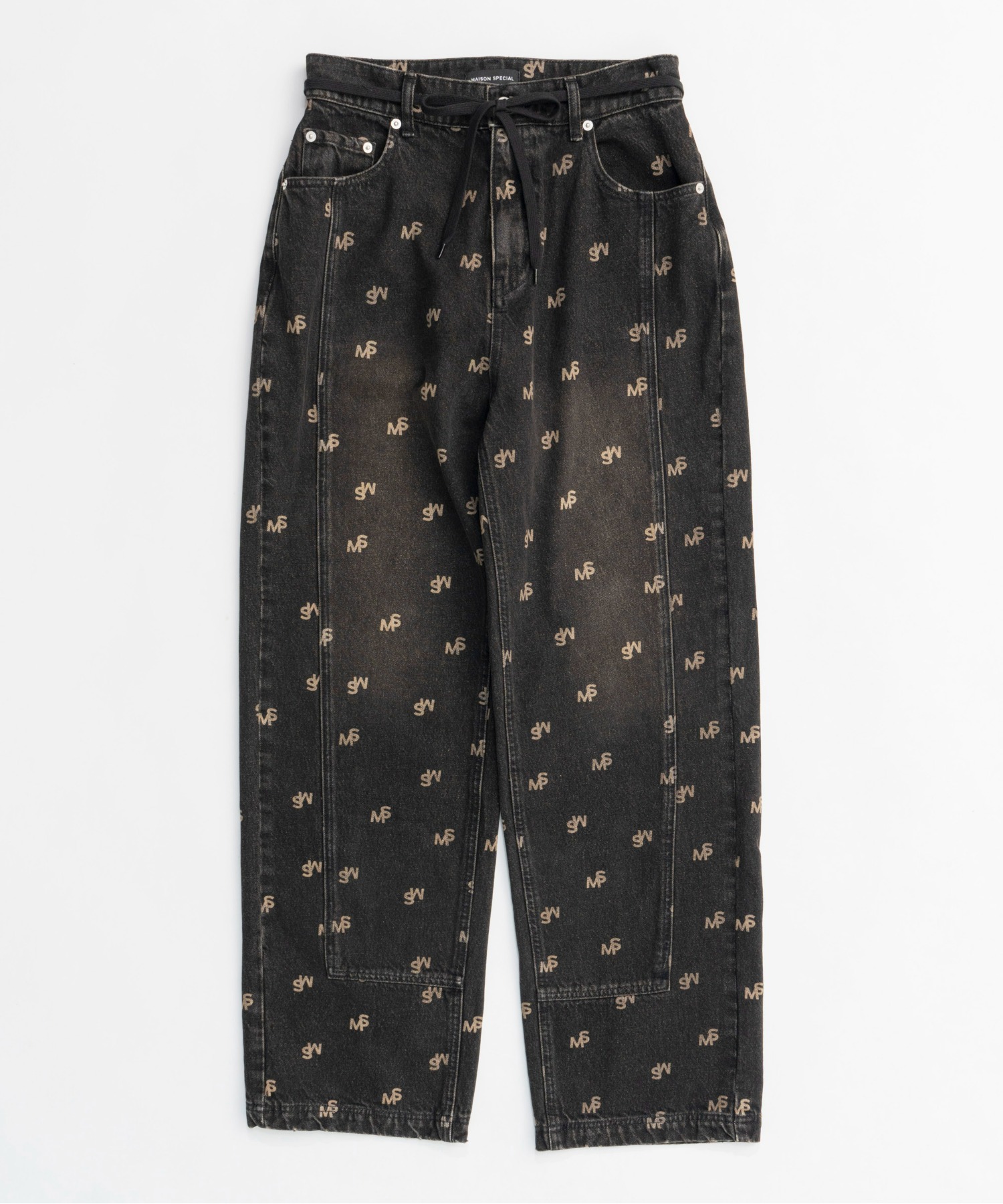 Monogram Print Denim Pants/モノグラムプリントデニム【MAISON