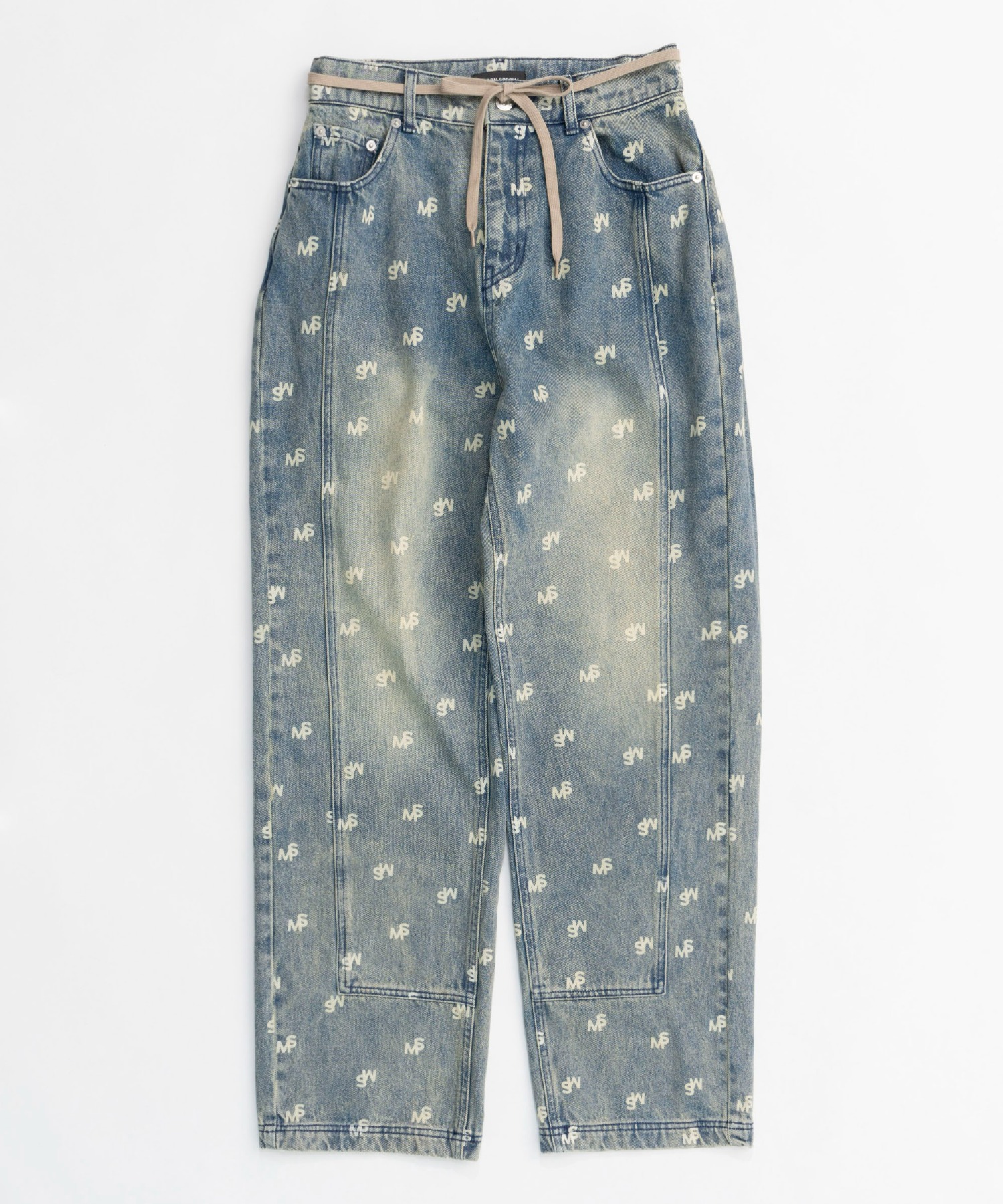 Monogram Print Denim Pants/モノグラムプリントデニム【MAISON Monogram Print Denim Pants/モノグラムプリントデニム【MAISON
