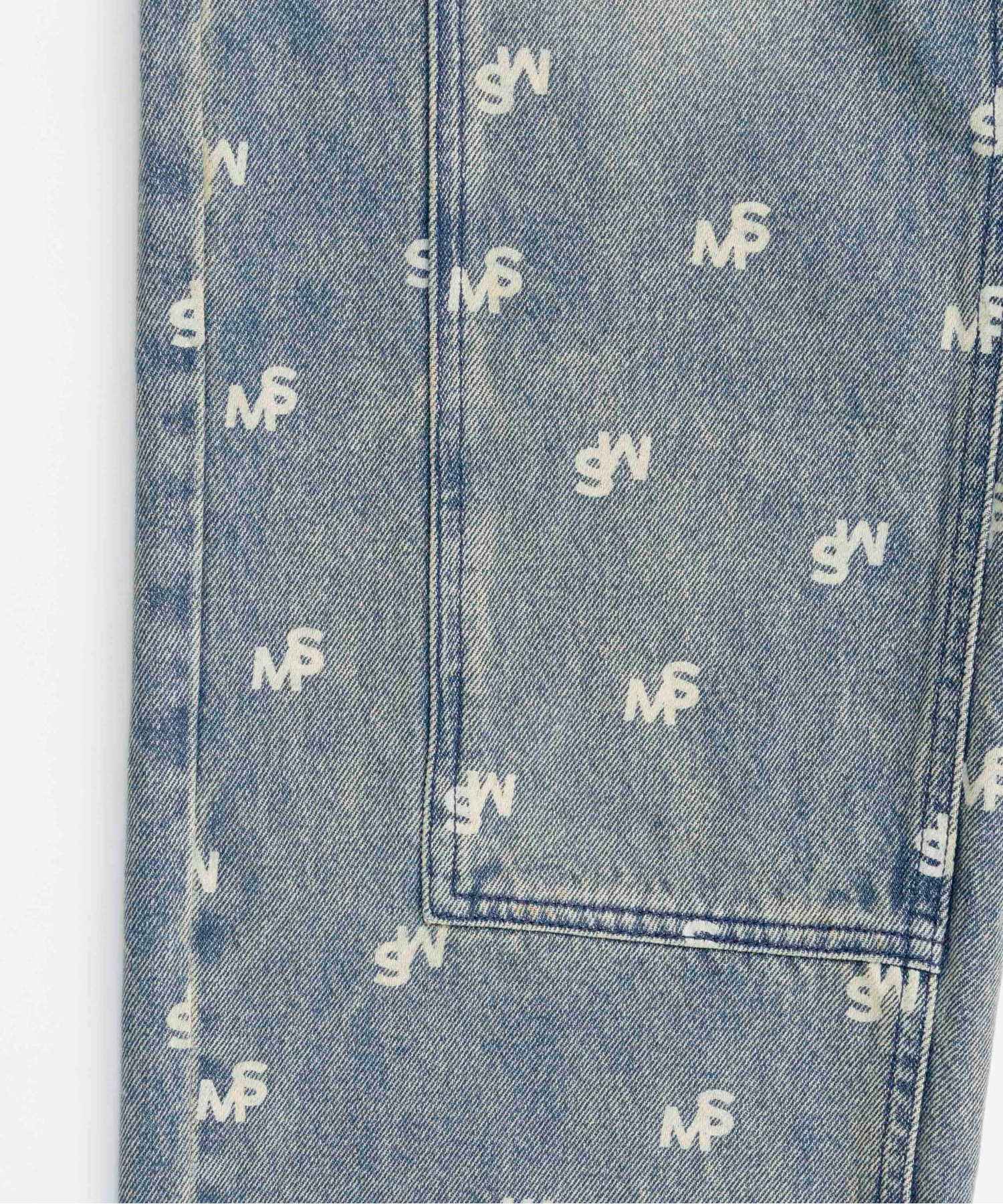 Monogram Print Denim Pants/モノグラムプリントデニム【MAISON