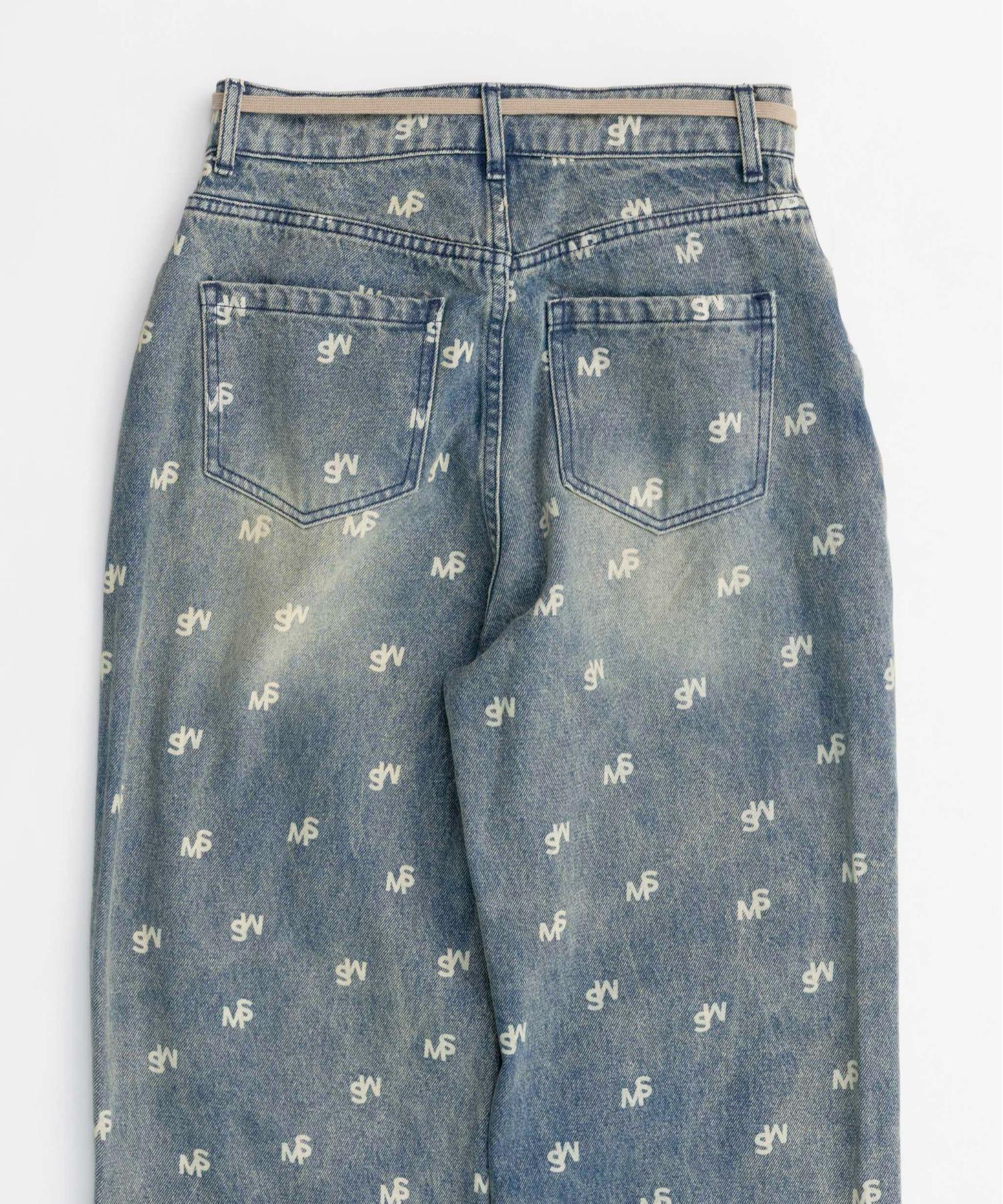 Monogram Print Denim Pants/モノグラムプリントデニム【MAISON Monogram Print Denim Pants/モノグラムプリントデニム【MAISON