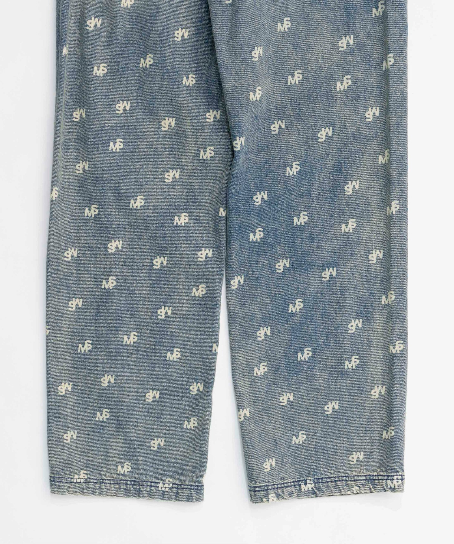 Monogram Print Denim Pants/モノグラムプリントデニム【MAISON