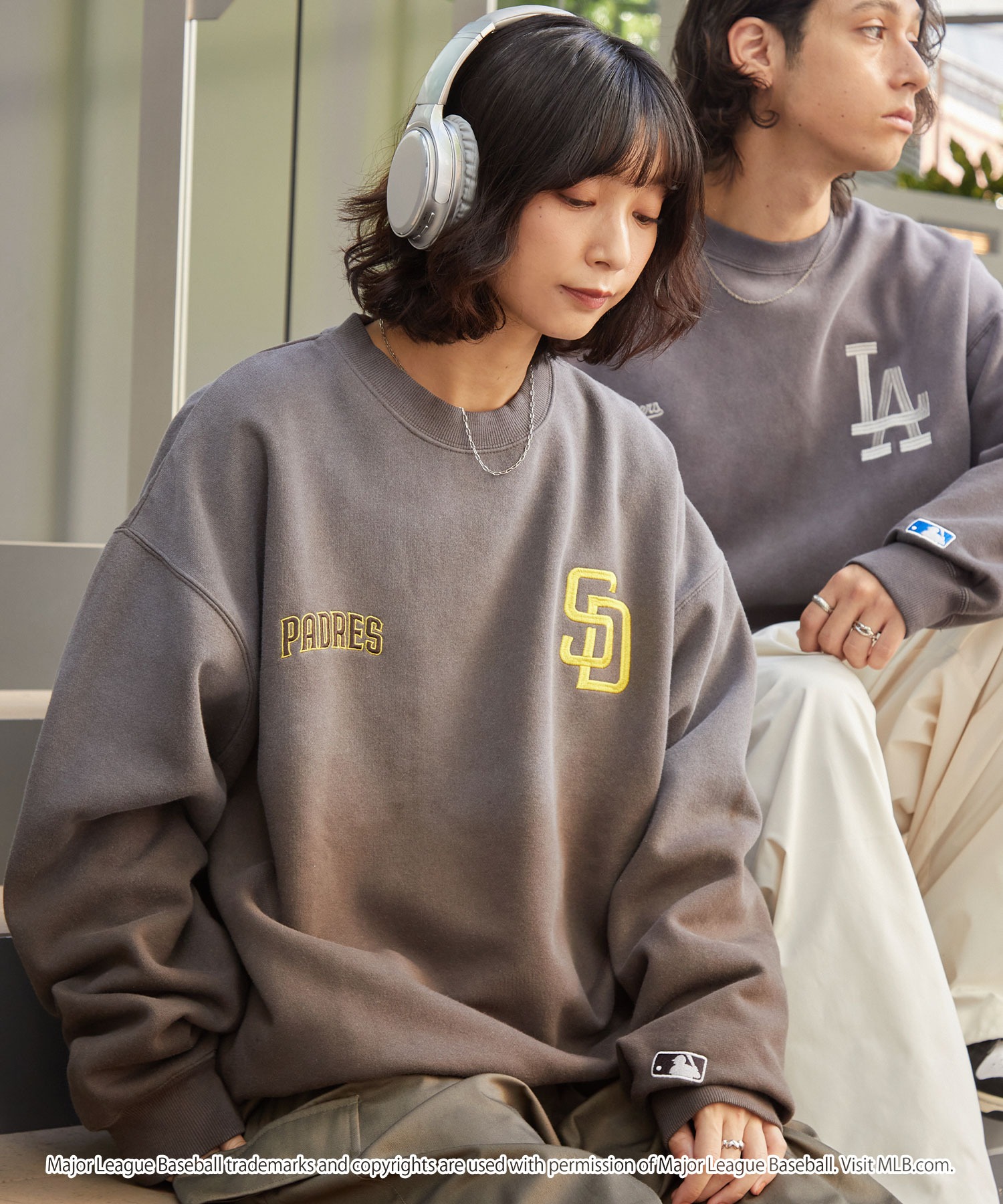 MLB/メジャーリーグベースボール 別注 ワッペン刺繍 ピグメント加工