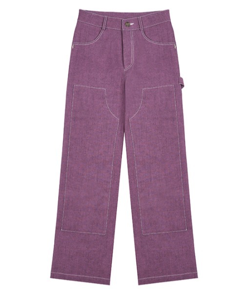 ★GLOWNY★SOPHIE'S EYELET PANTS (BLACK)★正規品/韓国直送料込 METAL EYELET DENIM PANTS(S Black): Vintage 1.1｜THE SHOP