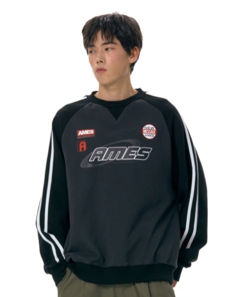 Ames ネイビー ロゴスウェット fit=scale-down,w=1200