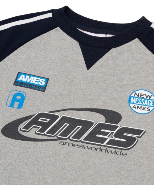 ★AMES-WORLDWIDE★WORLDWIDE SWEATPANTS GREY★正規品/直送料込 A'GEM/9 × .kom『AMES WORLDWIDE/アメスワールドワイド』SLEEVE