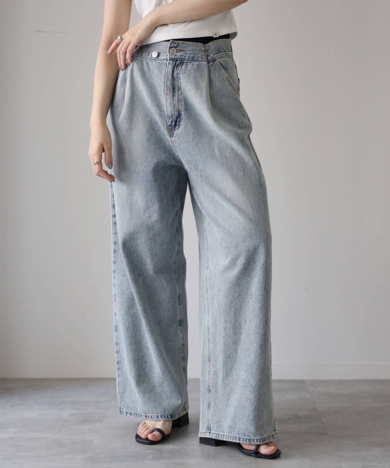 model：164cm. 着用サイズ：Lサイズ