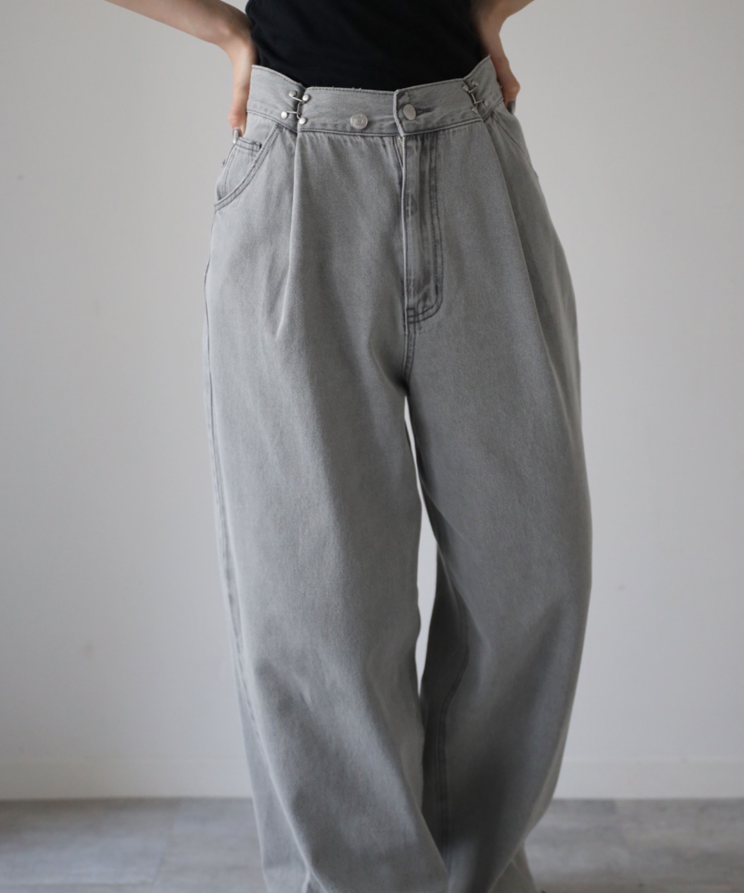 model：164cm. 着用サイズ：Lサイズ