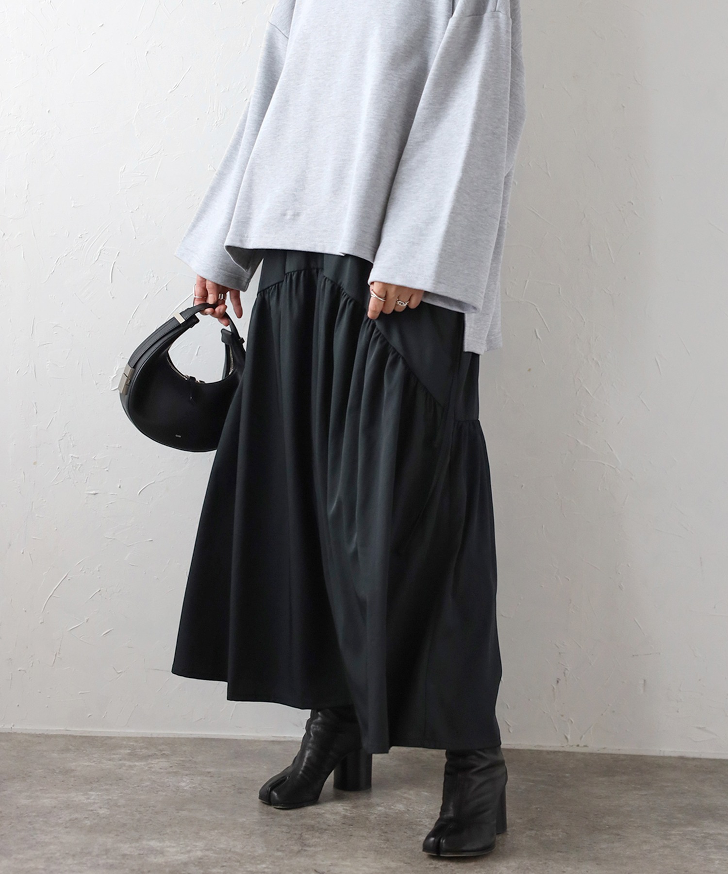 model：H158 着用サイズ：FREE