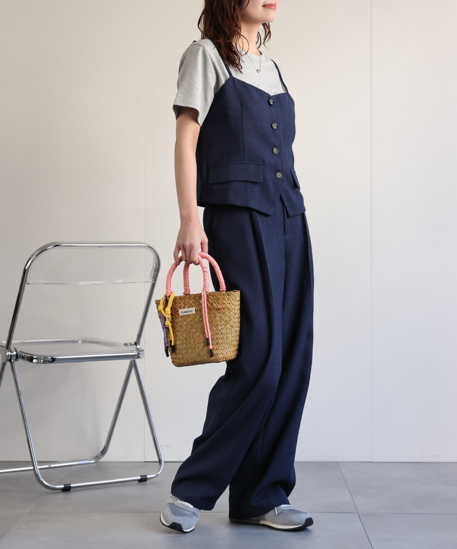 model：156cm 着用サイズ：FREE