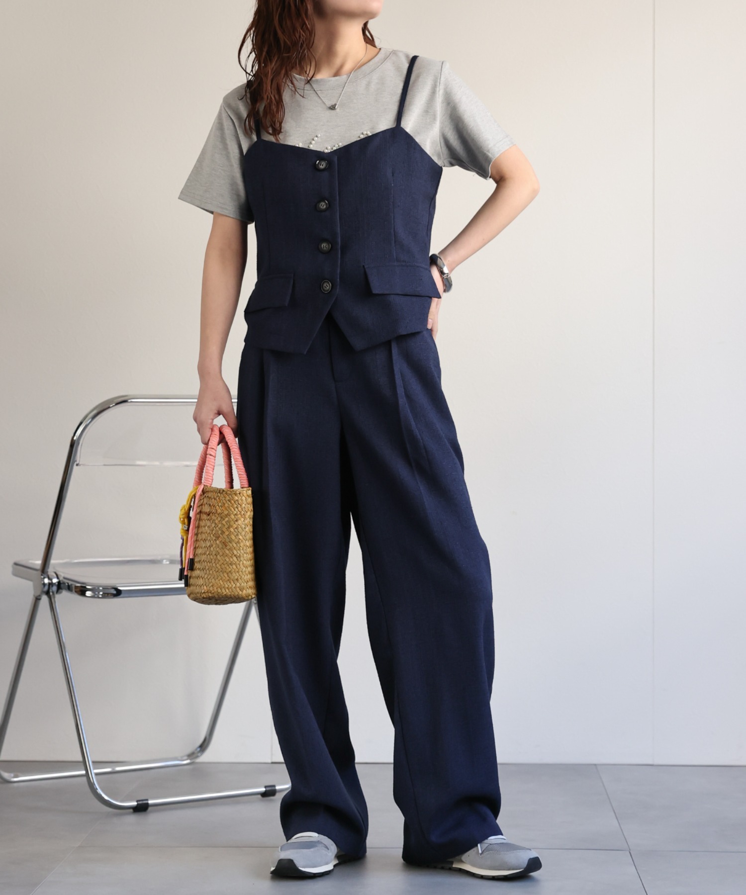 model：156cm 着用サイズ：FREE