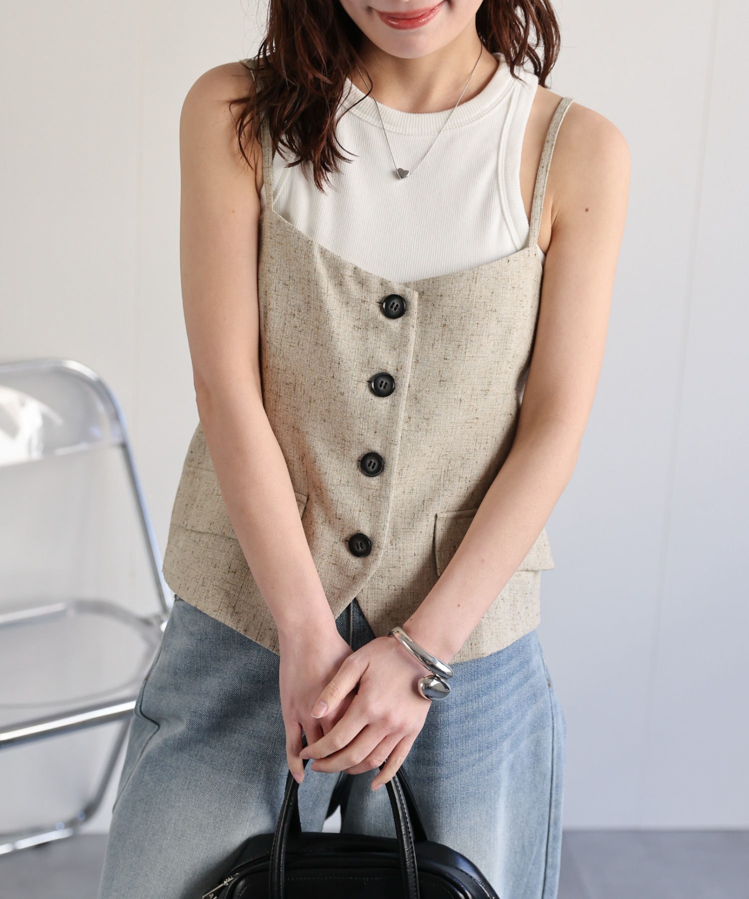 model：156cm 着用サイズ：FREE