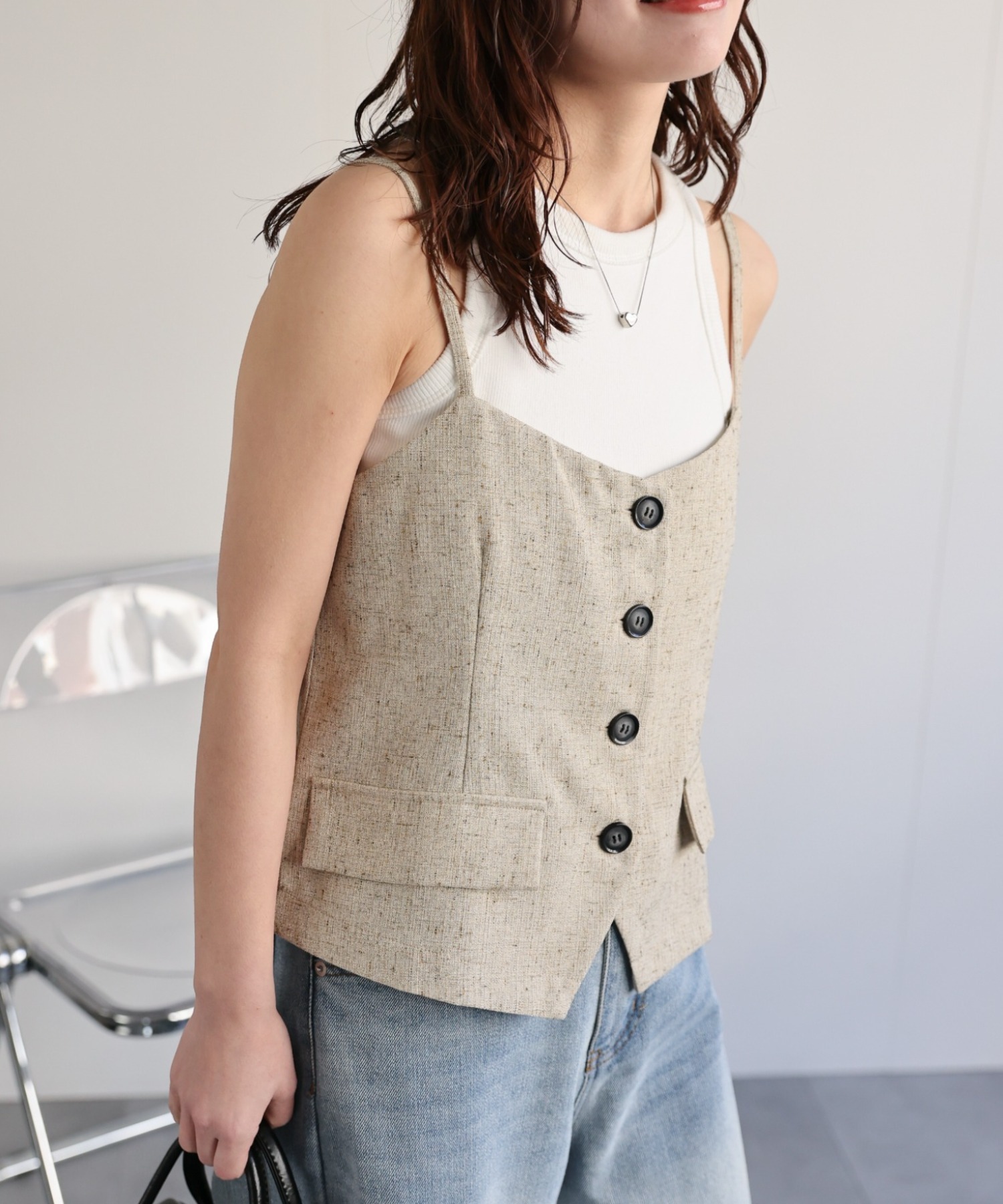 model：156cm 着用サイズ：FREE