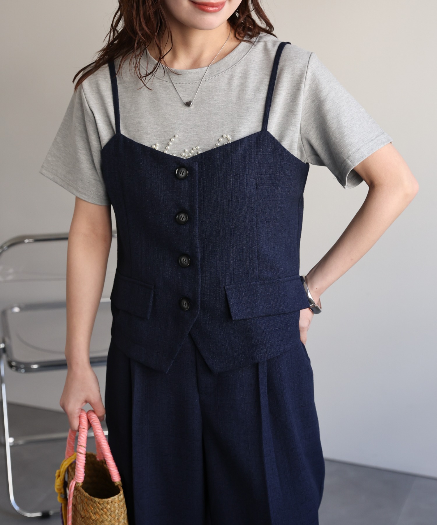 model：156cm 着用サイズ：FREE