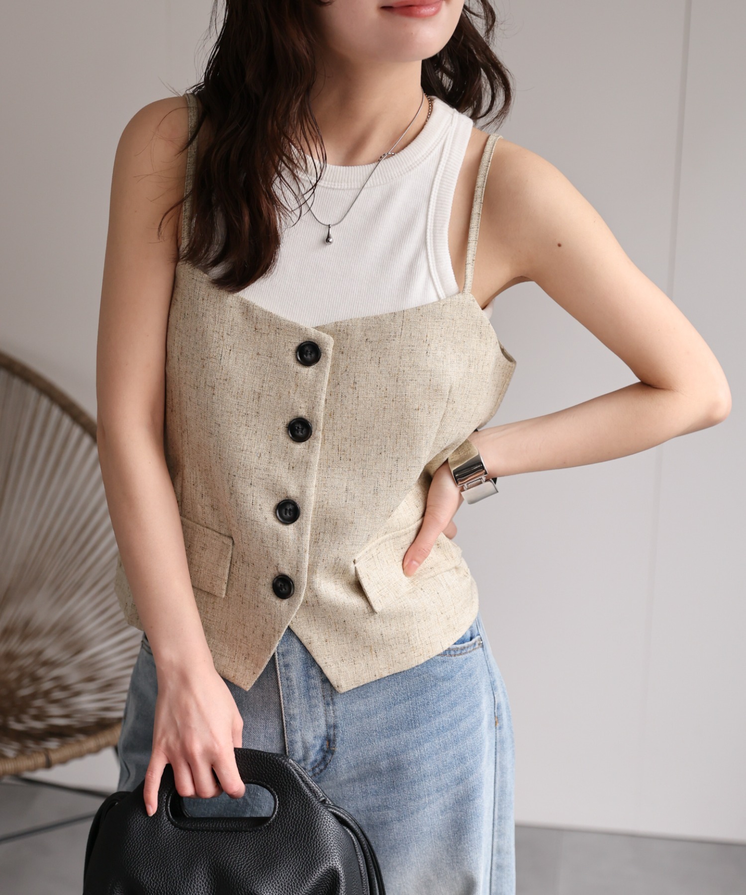 model：156cm 着用サイズ：FREE
