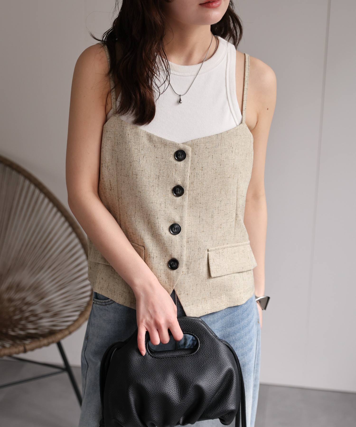 model：156cm 着用サイズ：FREE