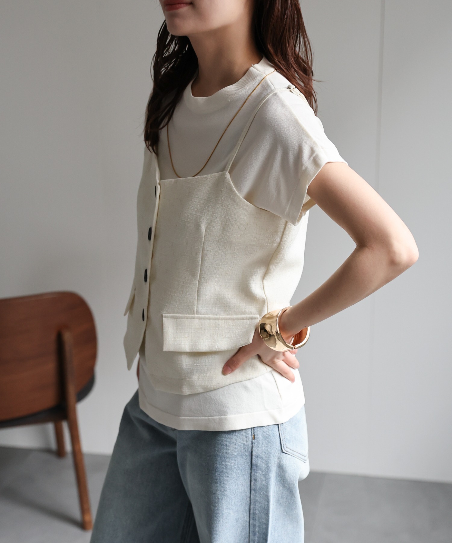 model：156cm 着用サイズ：FREE