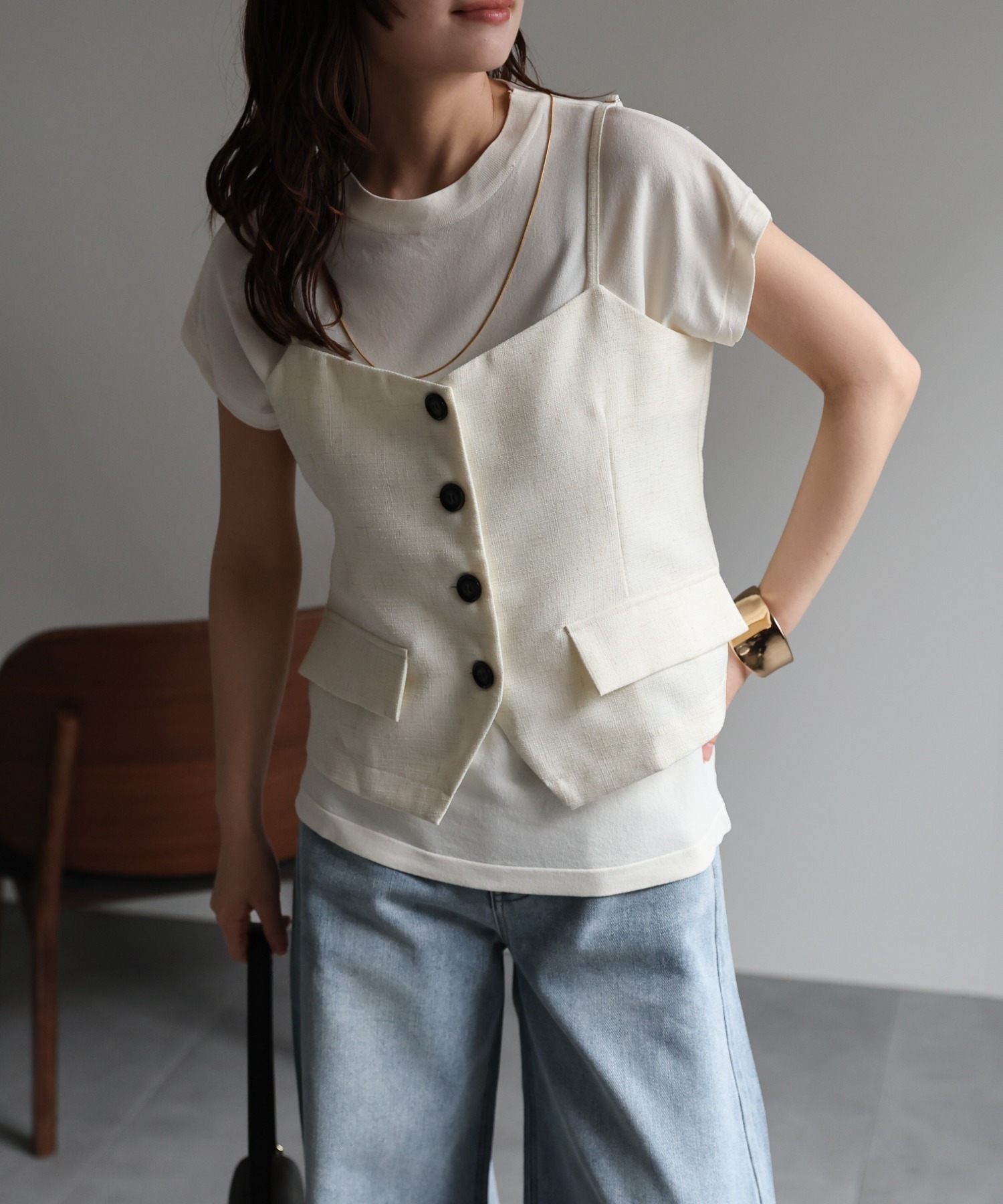 model：156cm 着用サイズ：FREE
