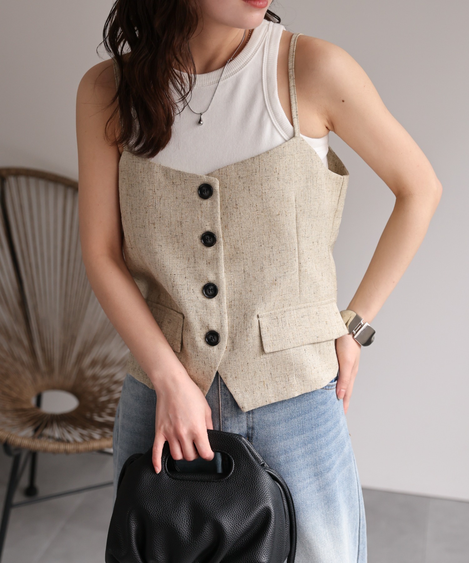 model：156cm 着用サイズ：FREE