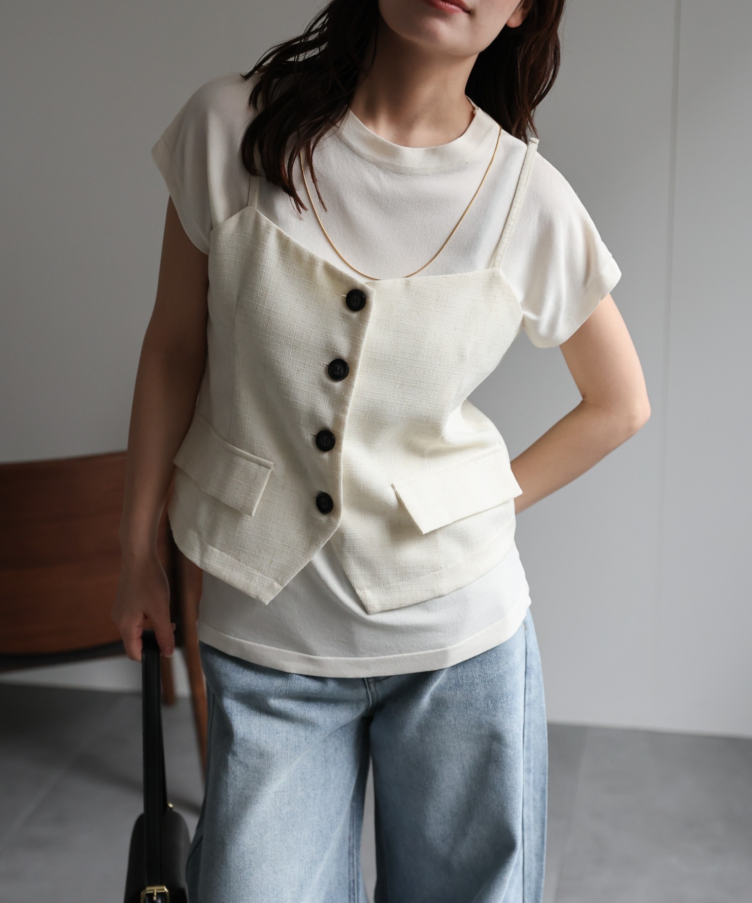 model：156cm 着用サイズ：FREE
