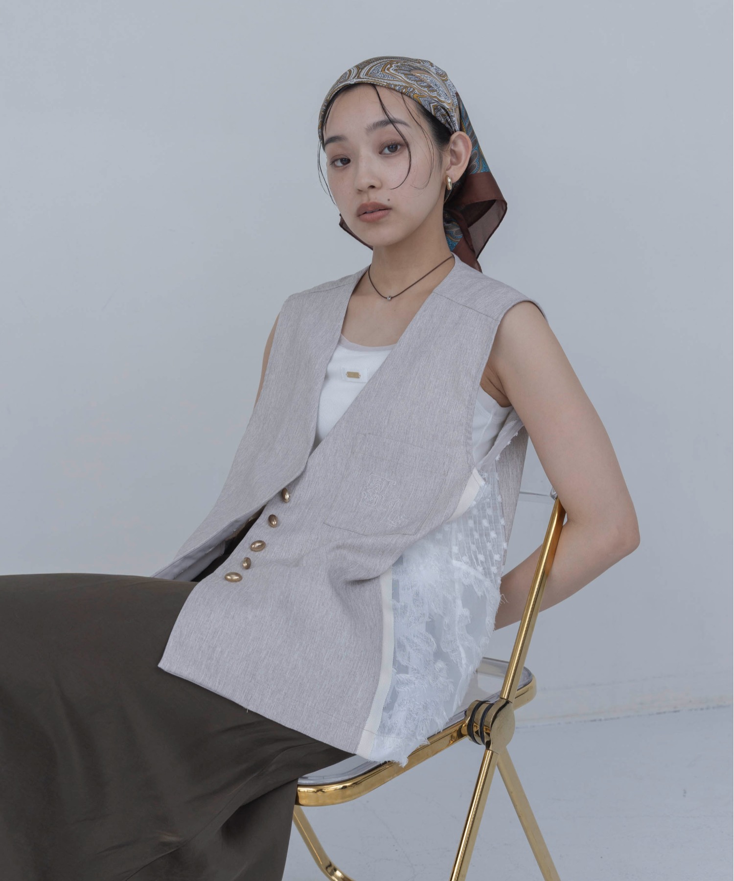 リネンライク サイドラインエンブロジレ Eimee Law│Eimee Law
