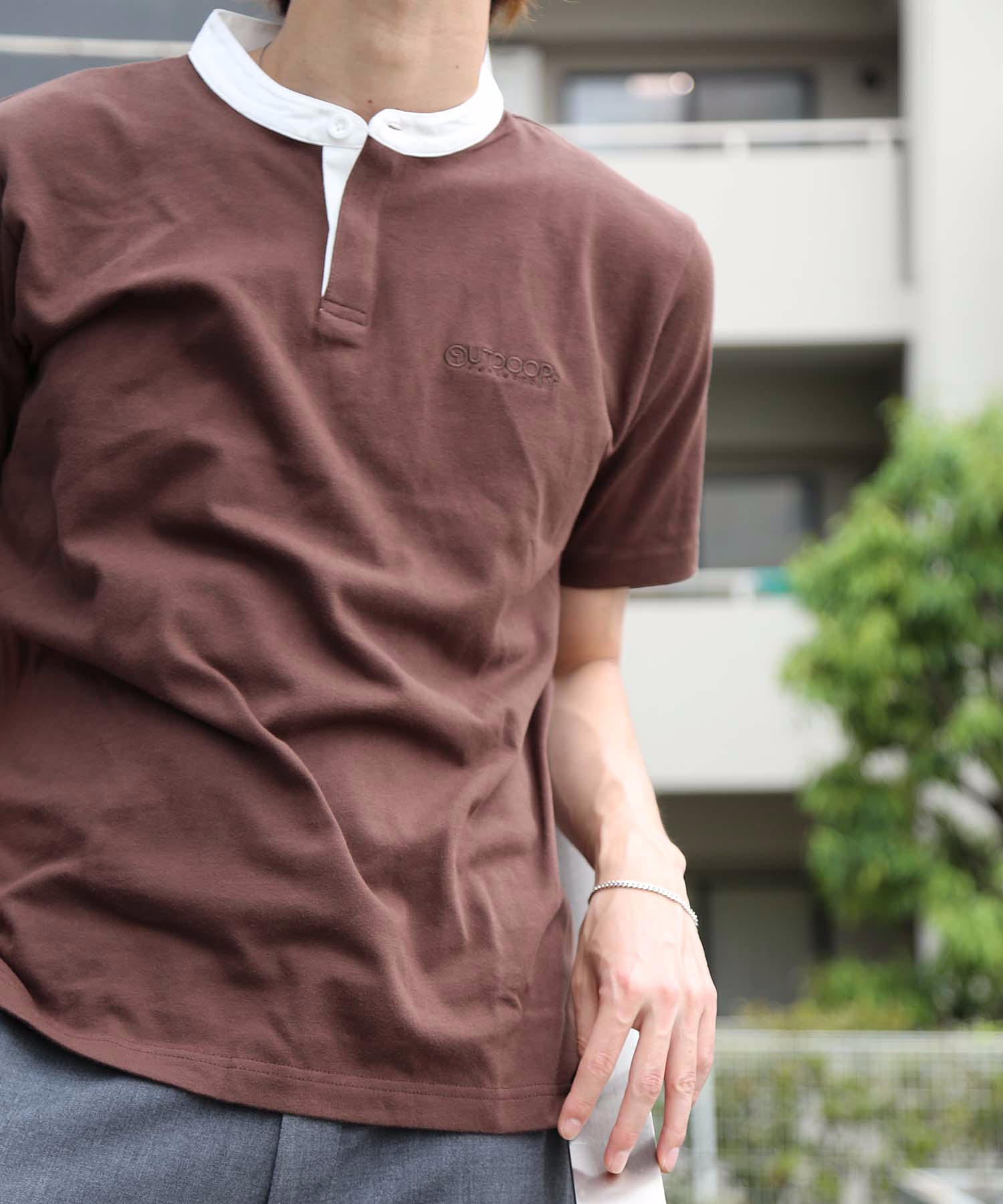 スタンドカラーヘビーウェイトtシャツ ワンポイント 同色 刺繍 ユニセックス Outdoor Products Apparel アウトドアプロダクツ Outdoor Products 公式通販サイト