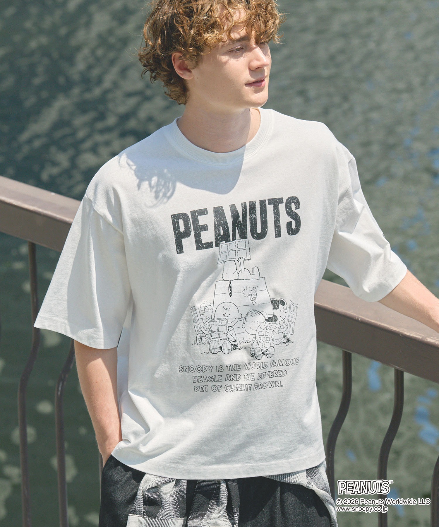 Exclusive＞PEANUTS College Logo S/S Tee / ピーナッツ 別注 カレッジ