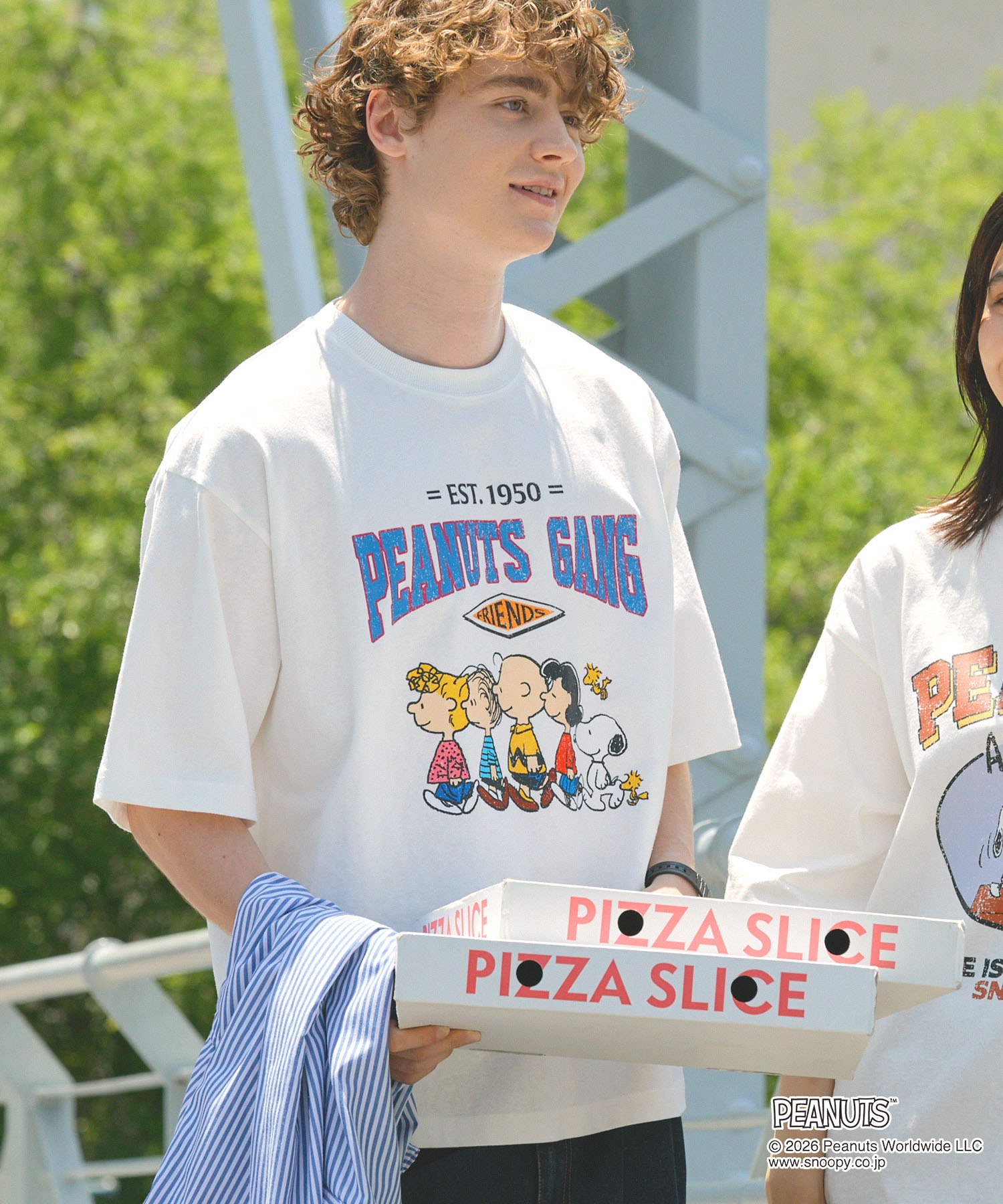 HECT】PEANUTS College Logo S/S Tee / PEANUTS別注 カレッジロゴ