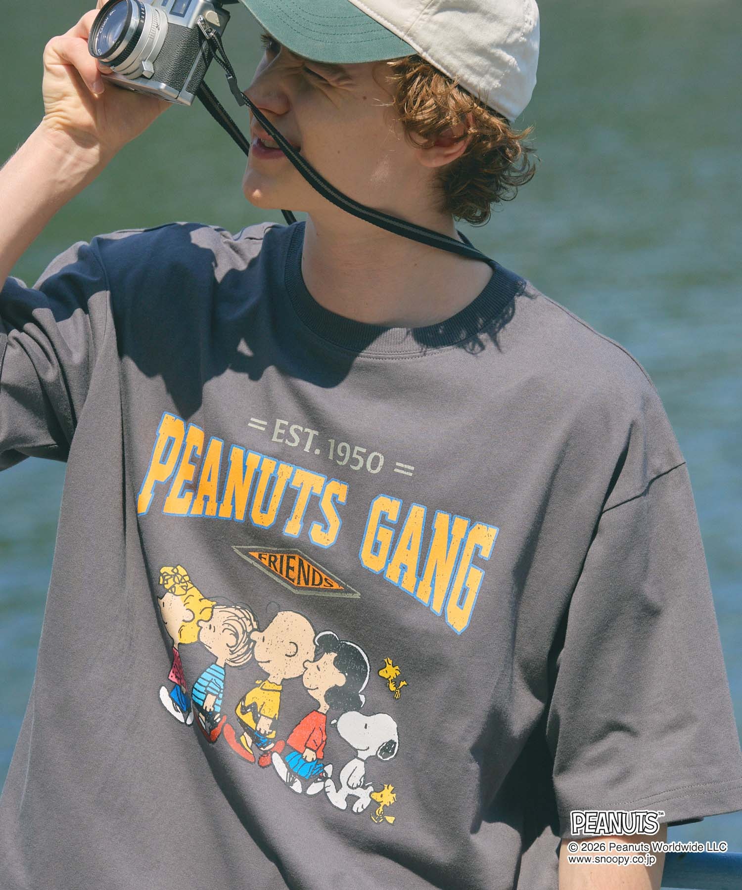 Exclusive＞PEANUTS College Logo S/S Tee / ピーナッツ 別注 カレッジ