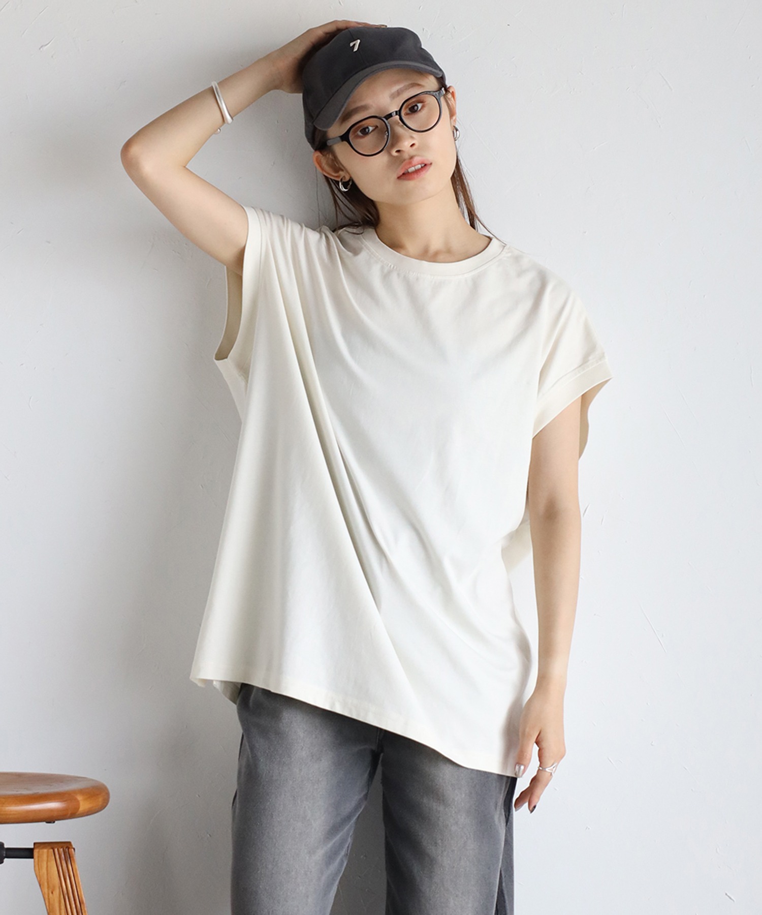 model:158cm  着用サイズ:FREE