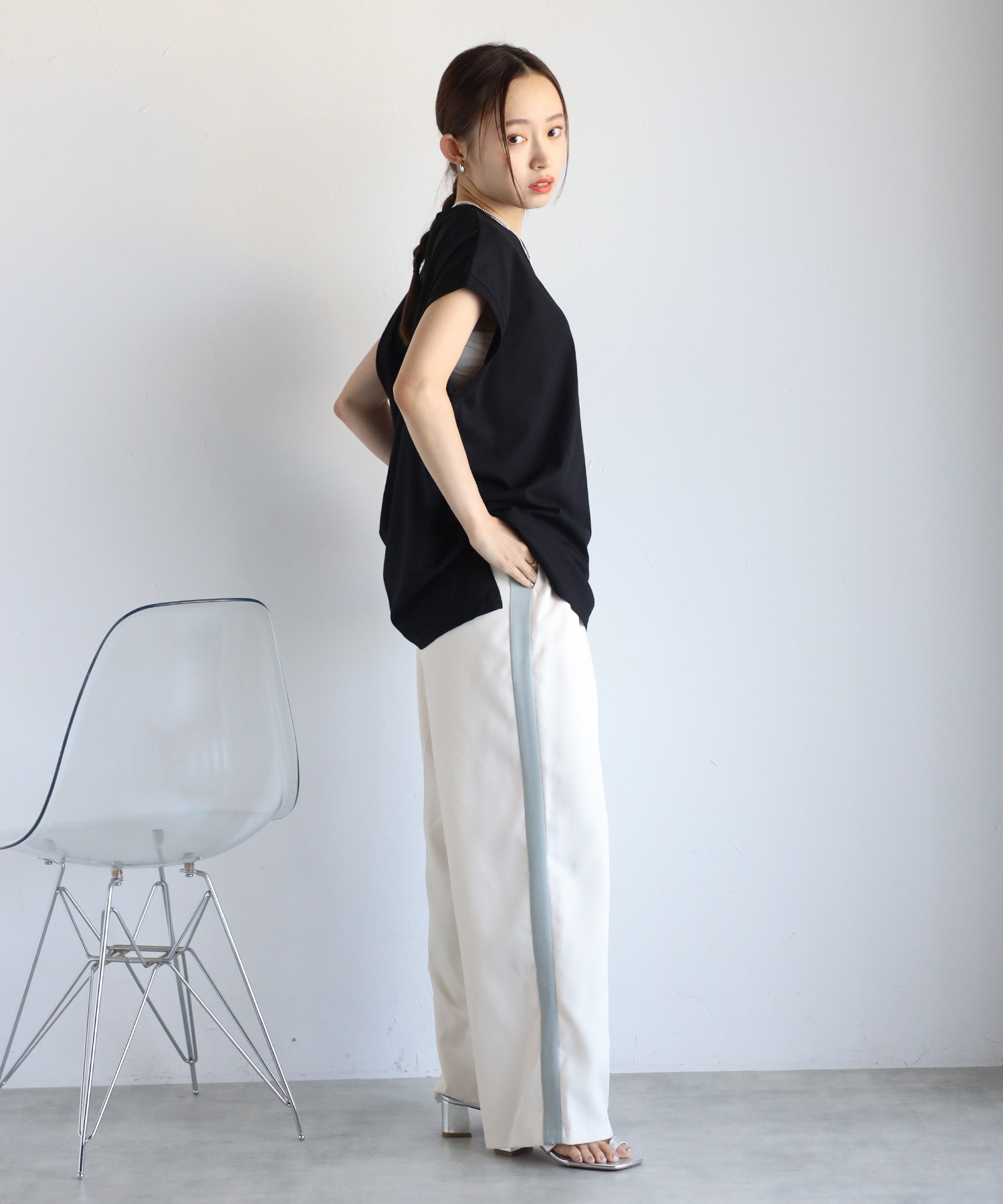 model:158cm  着用サイズ:FREE