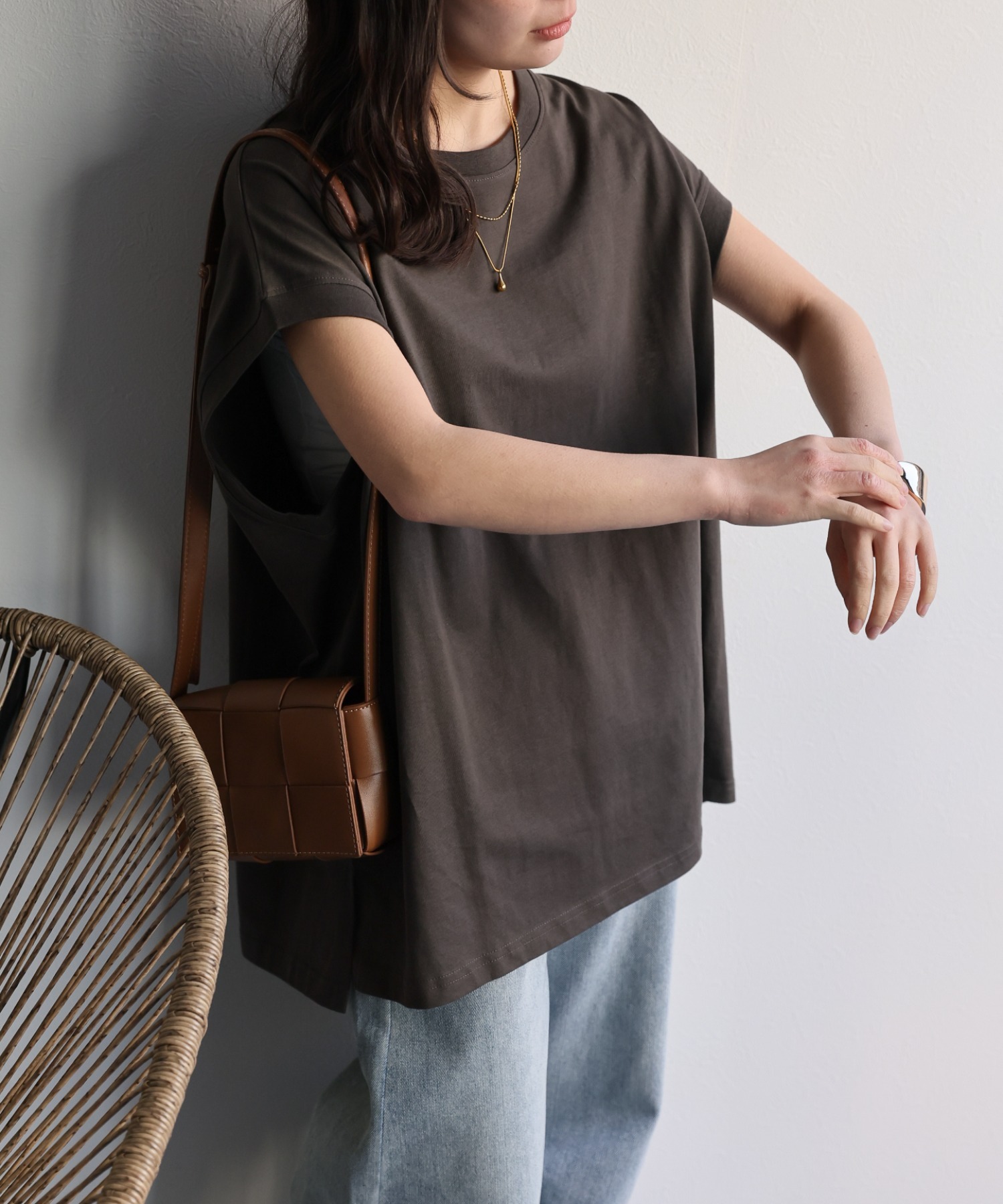 model:156cm  着用サイズ:FREE