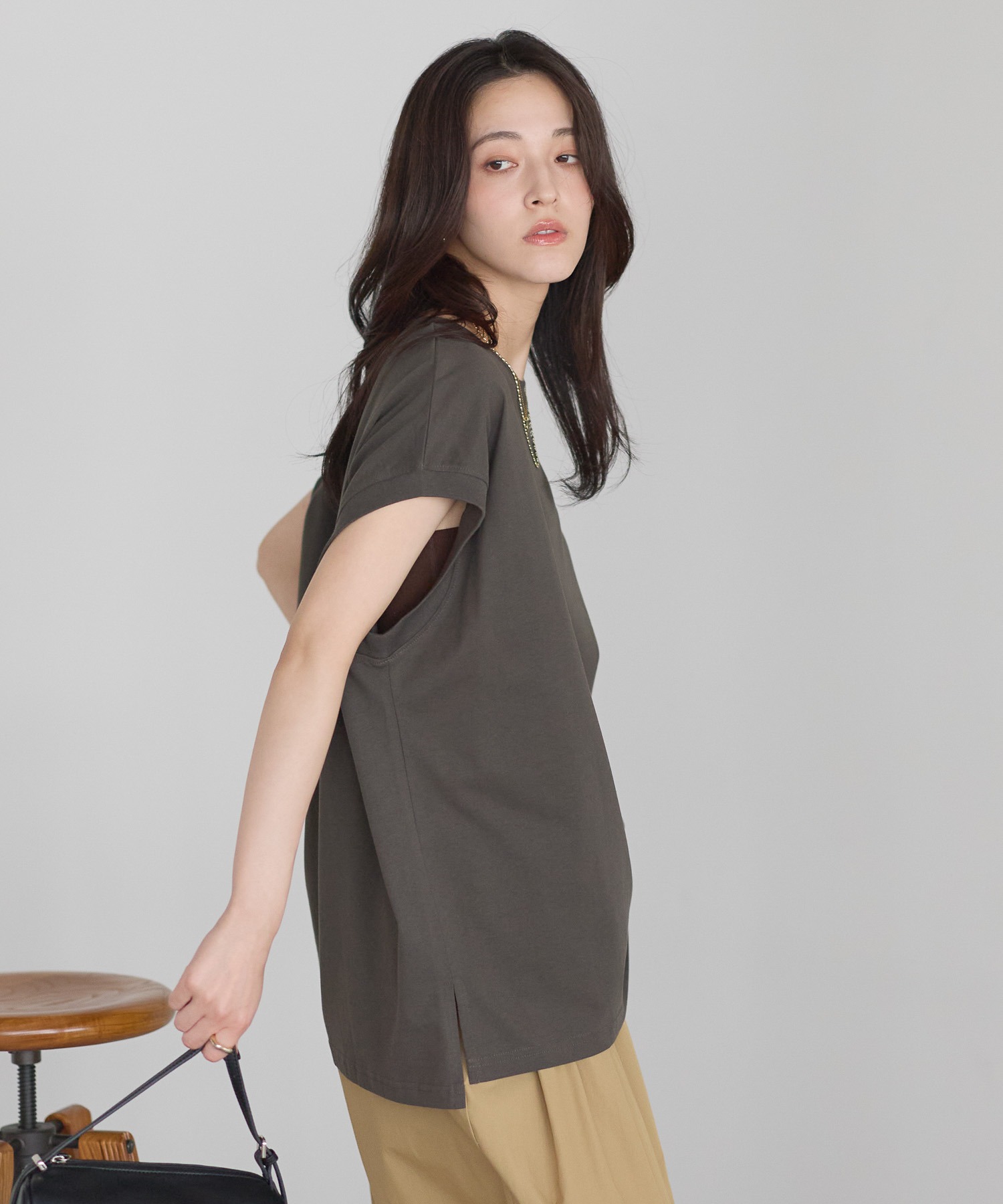 model:161cm  着用サイズ:FREE