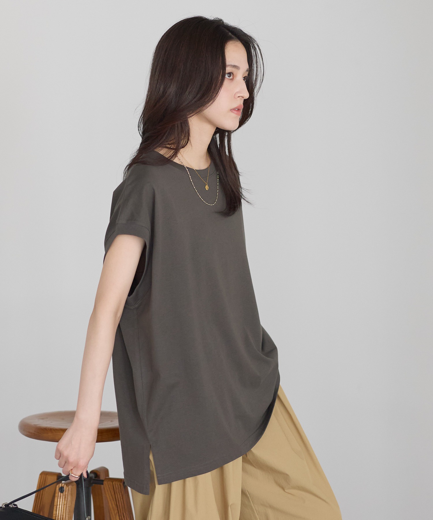 model:161cm  着用サイズ:FREE