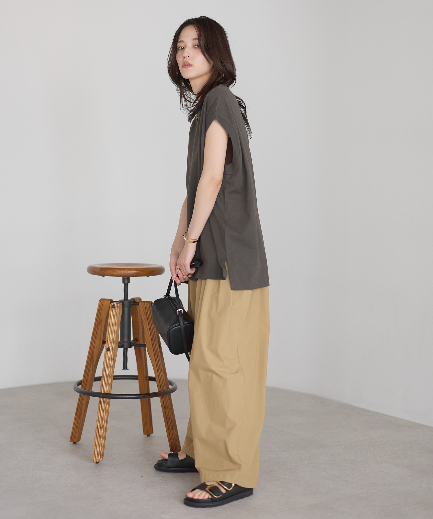 model:161cm  着用サイズ:FREE