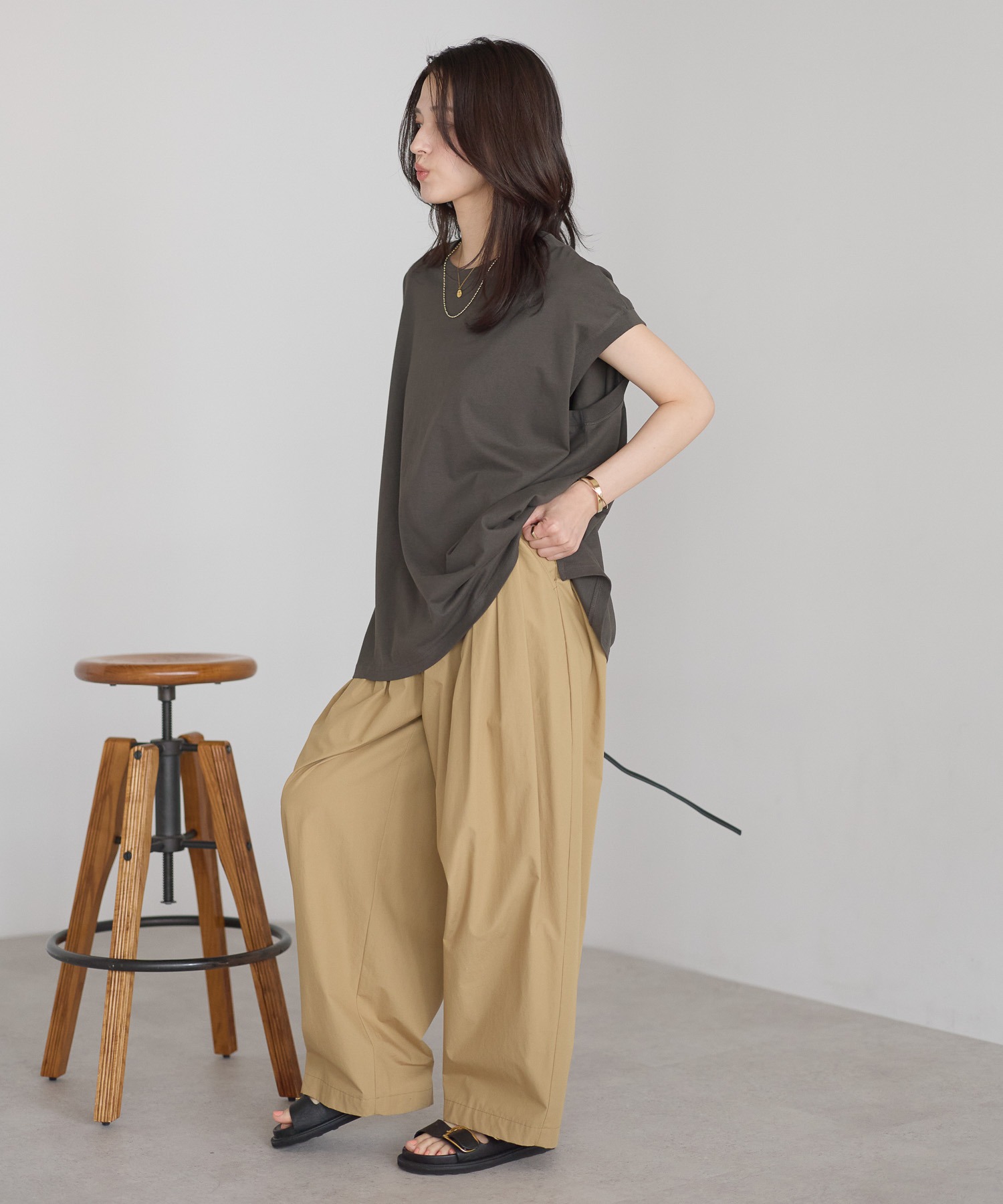 model:161cm  着用サイズ:FREE