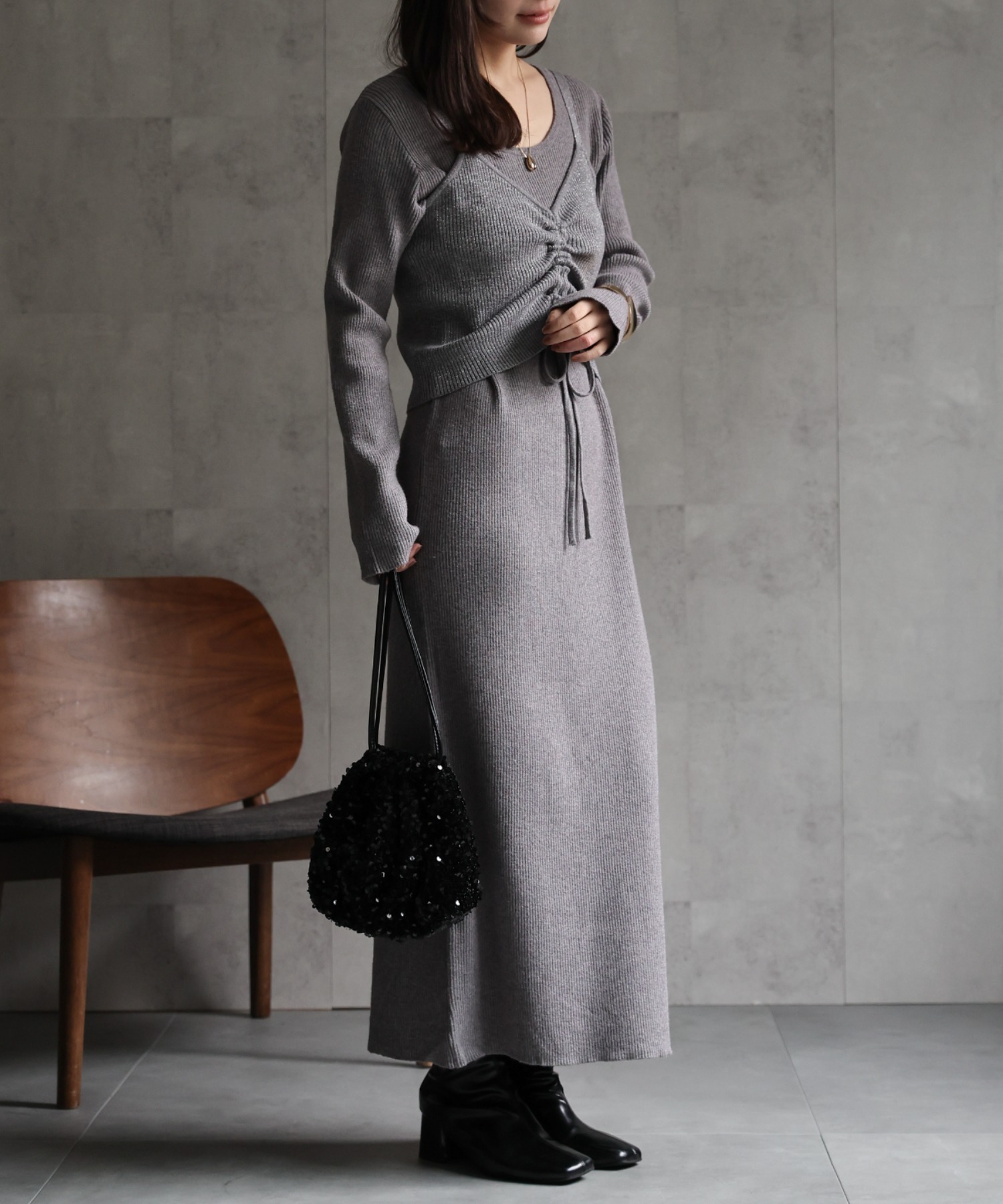model：156cm 着用サイズ：FREE
