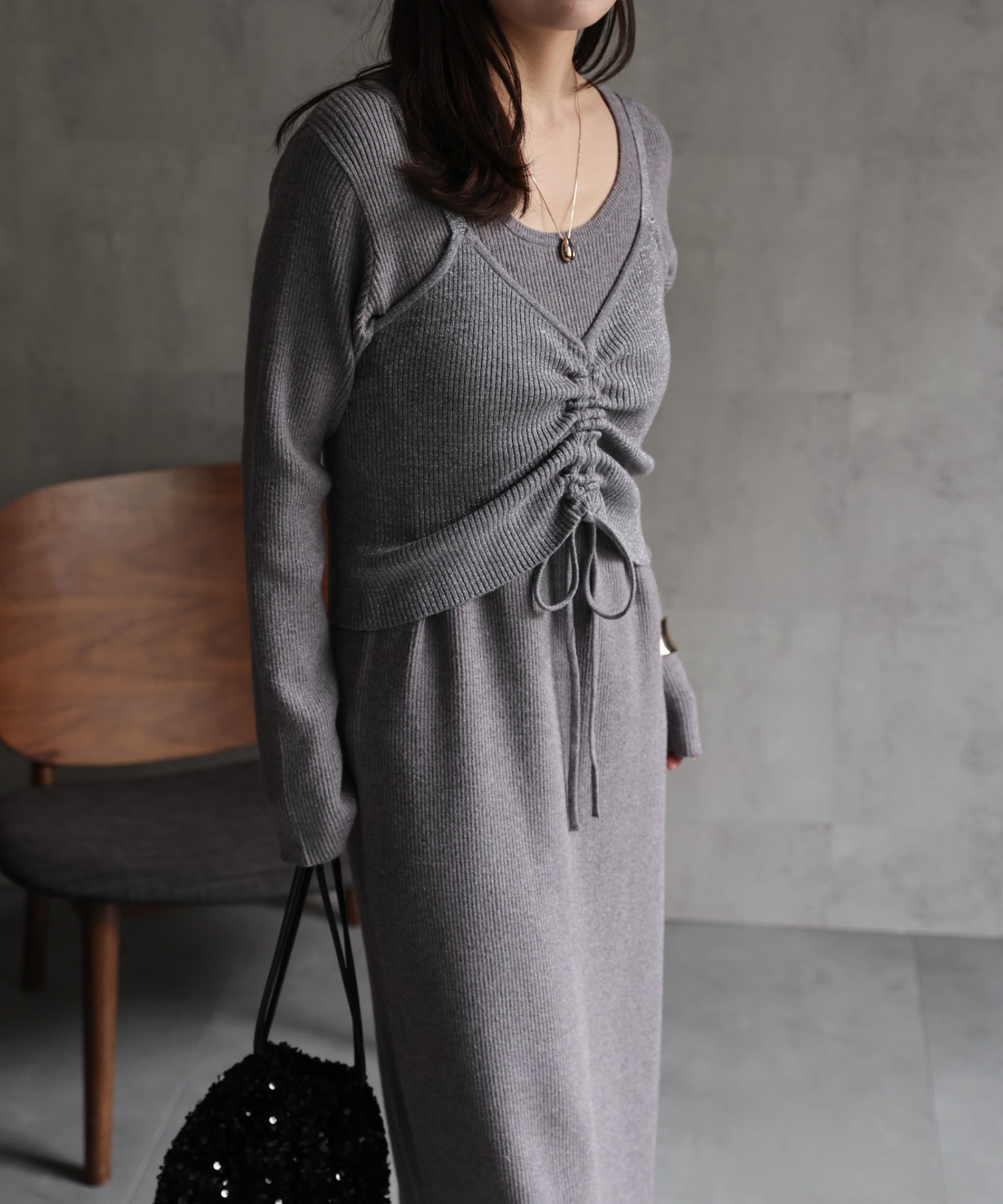 model：156cm 着用サイズ：FREE