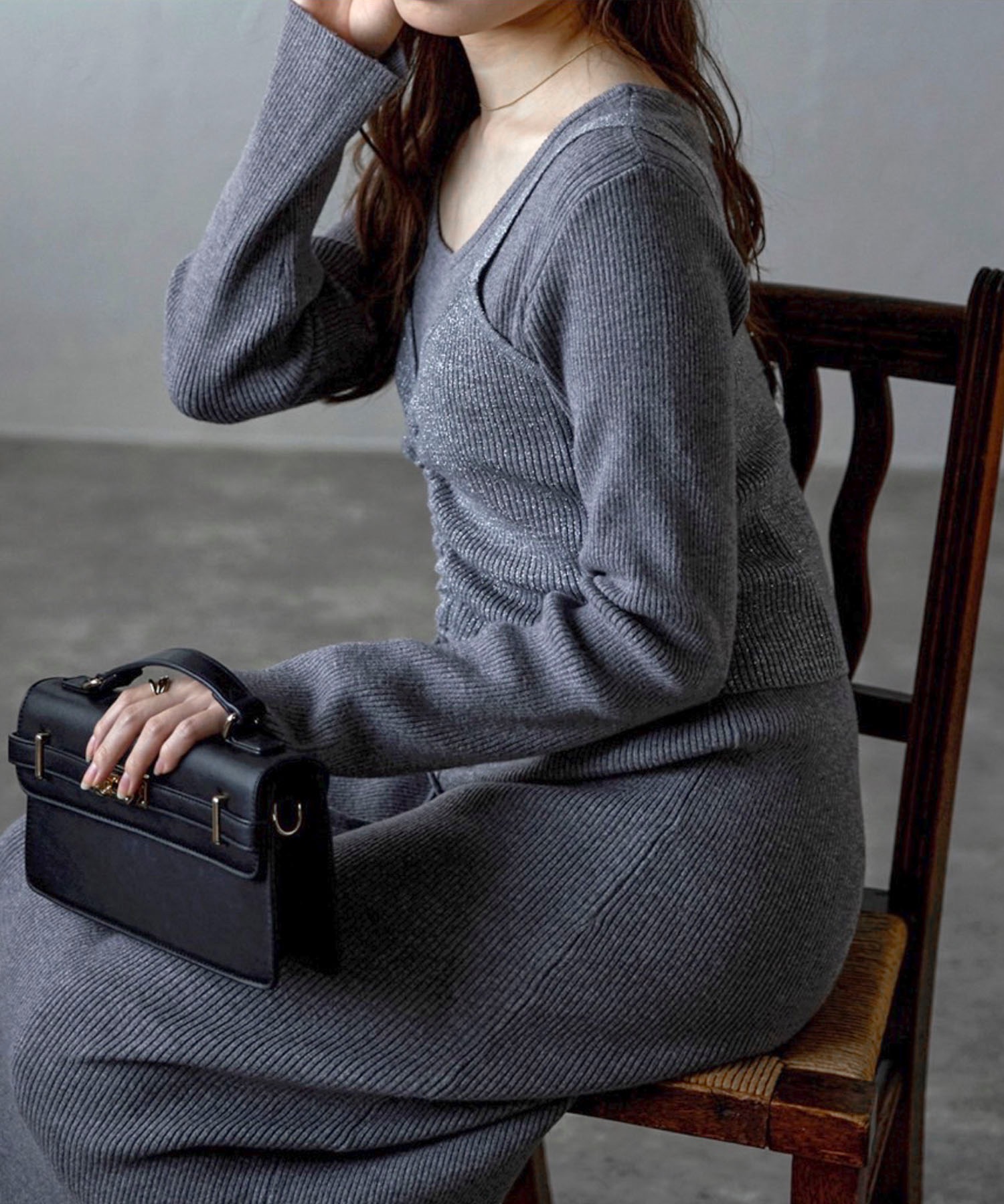 model：158cm 着用サイズ：FREE